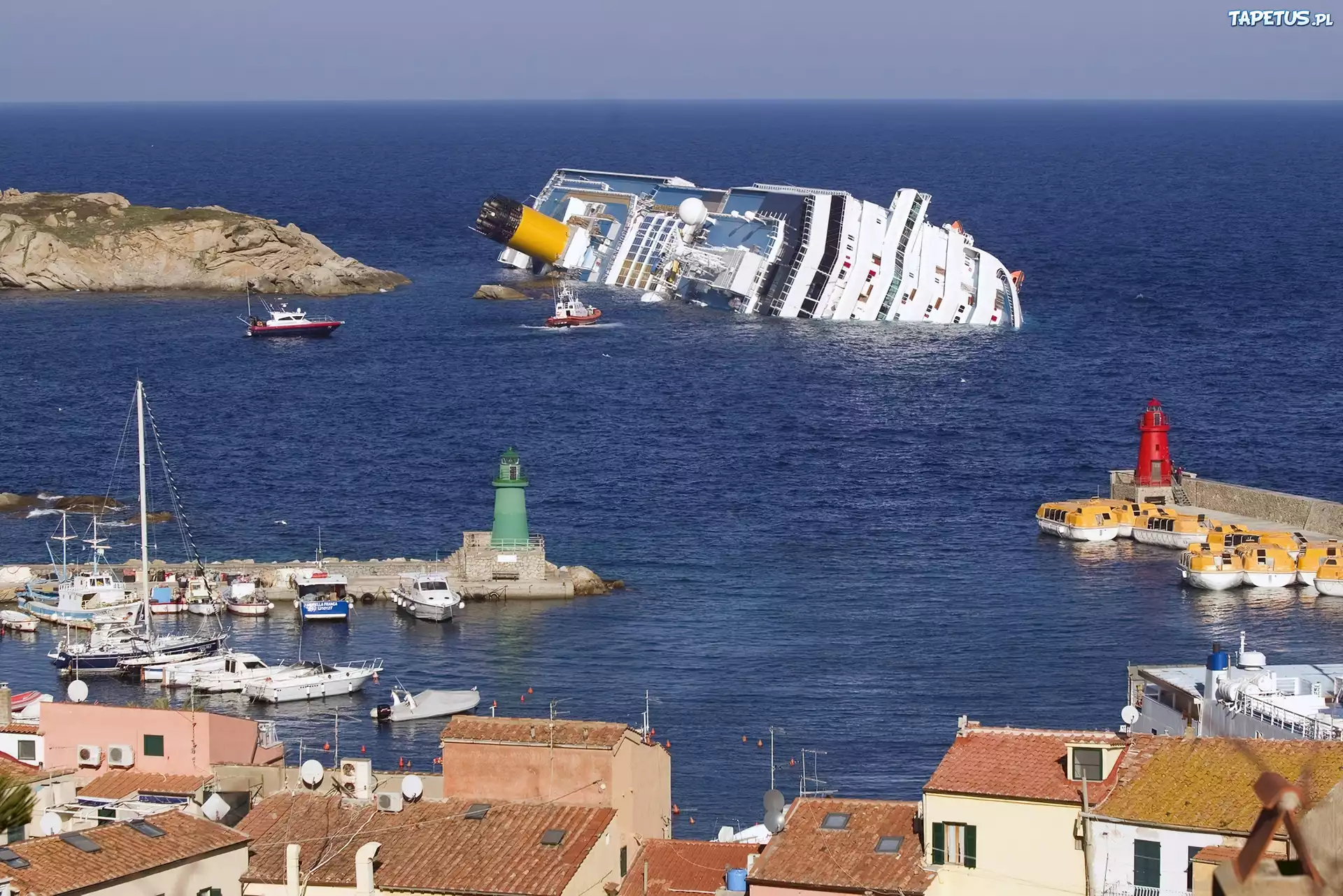 Tonący, Statek, Costa Concordia
