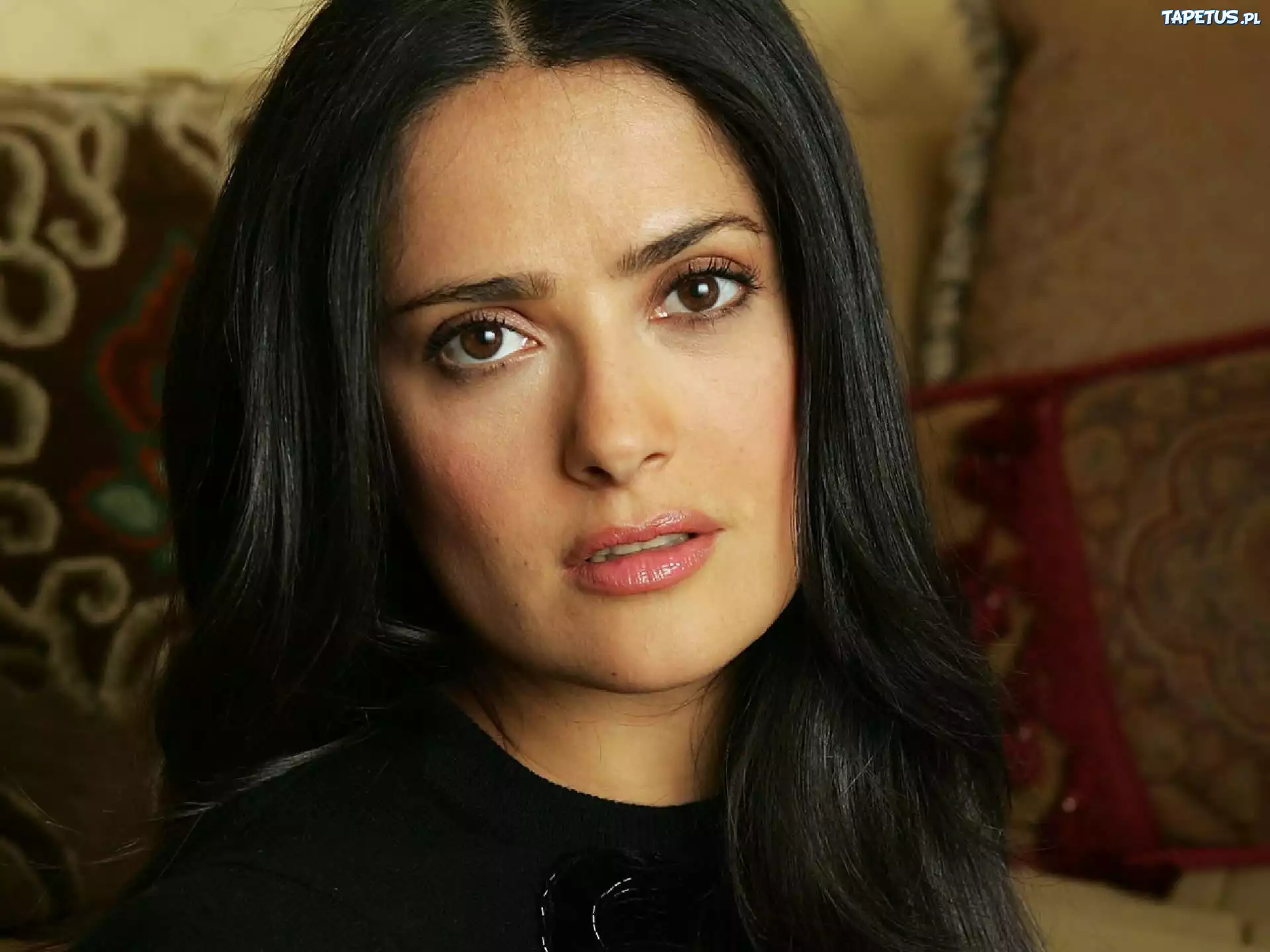Salma Hayek, Aktorka, Oczy, Włosy
