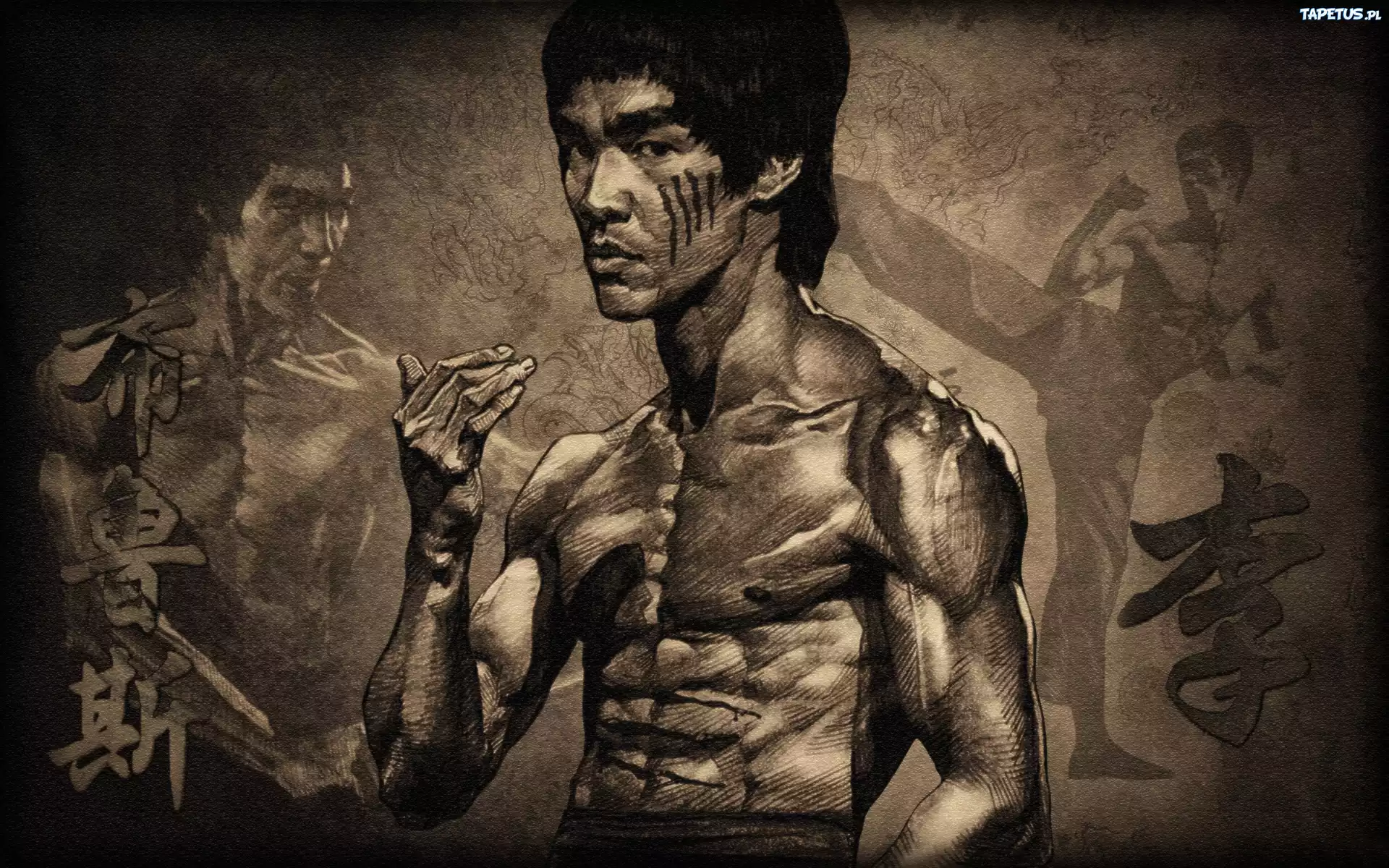 Bruce Lee, Rysunek