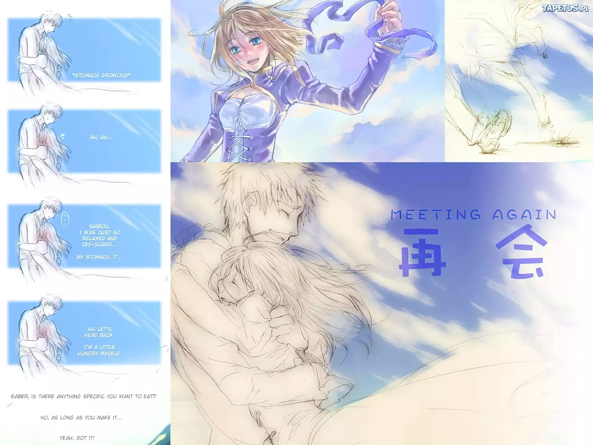 Fate Stay Night, ludzie, kobieta, facet