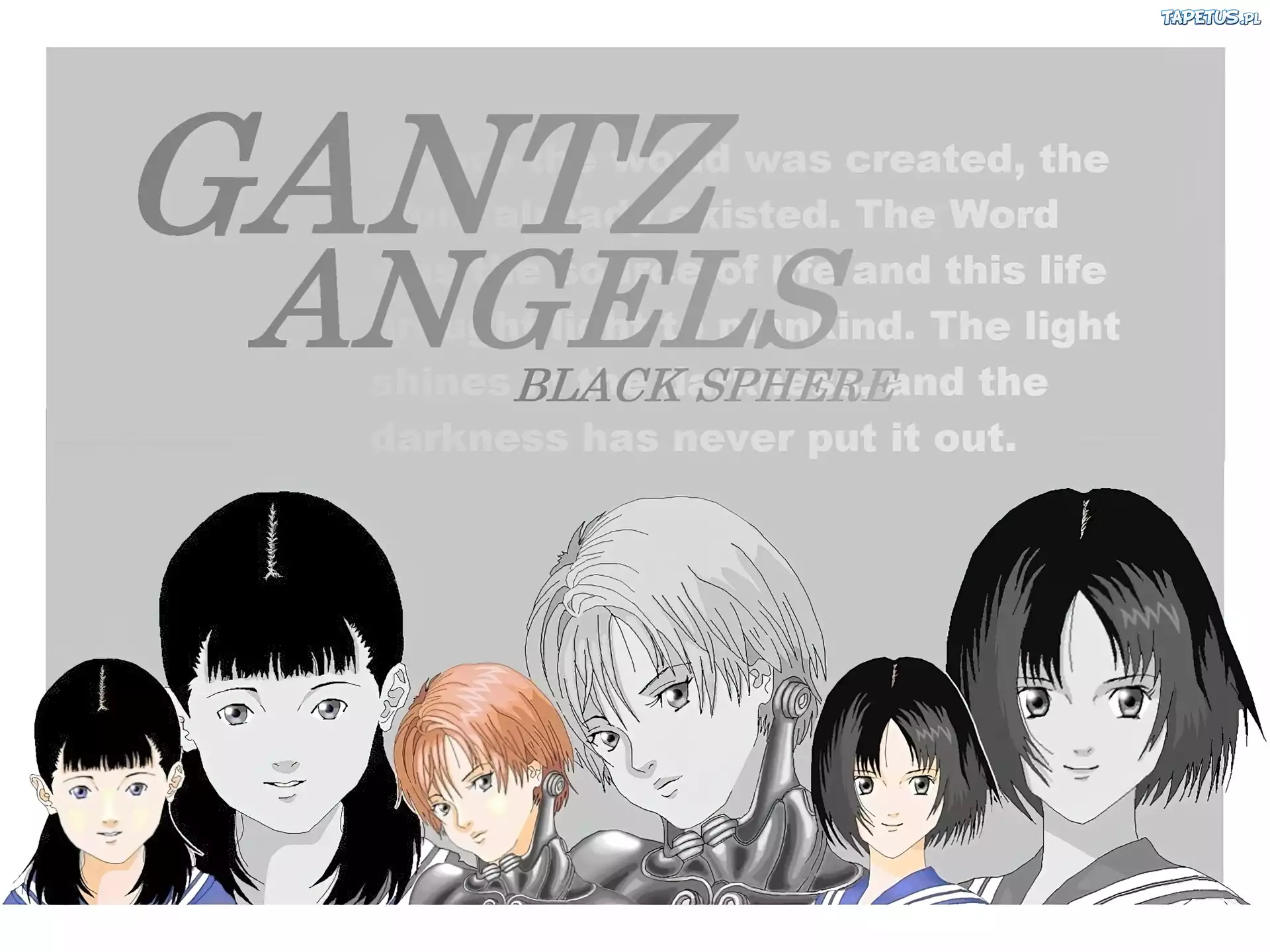 Gantz, angels, dziewczyny, twarze