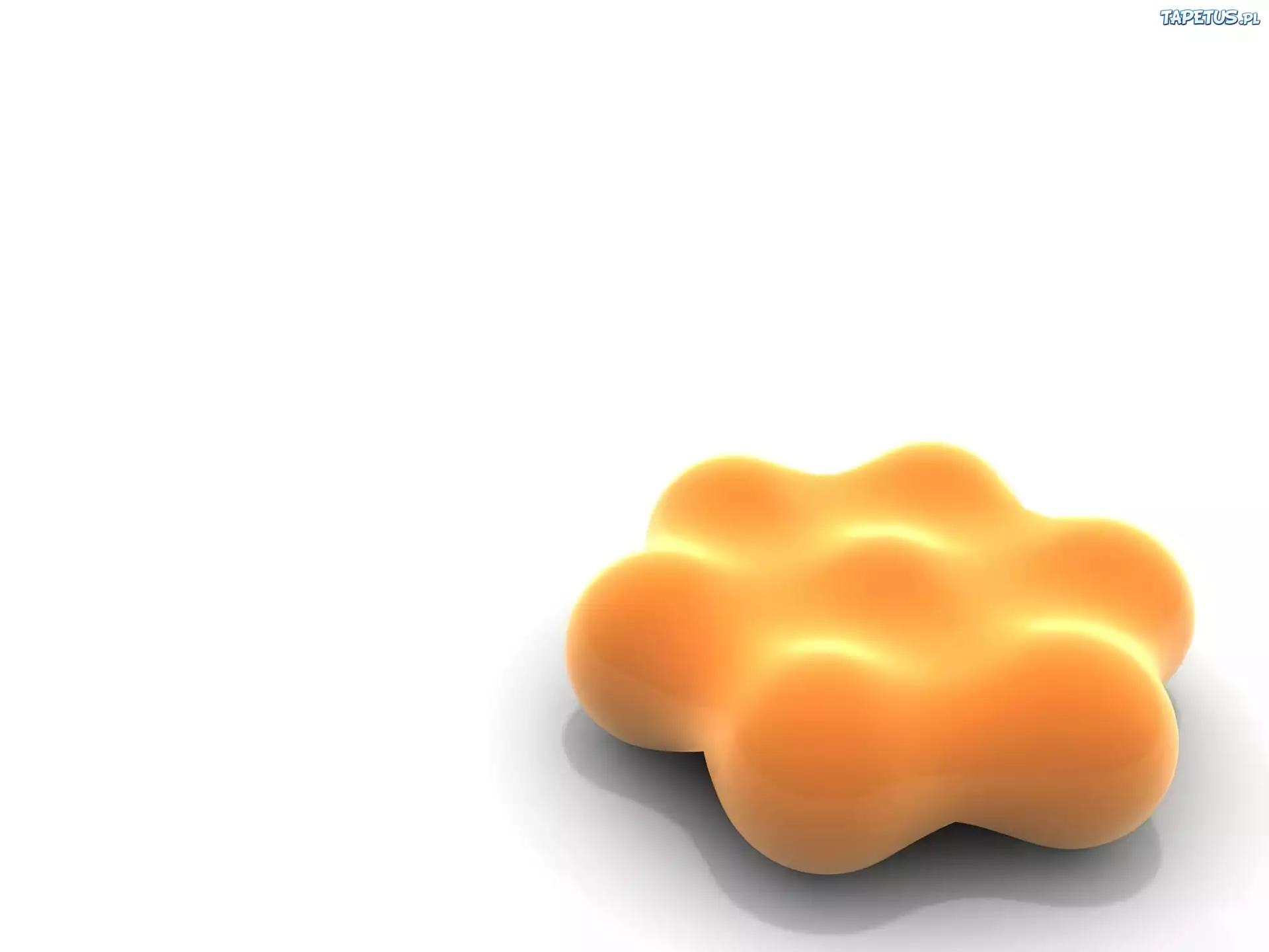 3D, Wektorowa,żółta, figura
