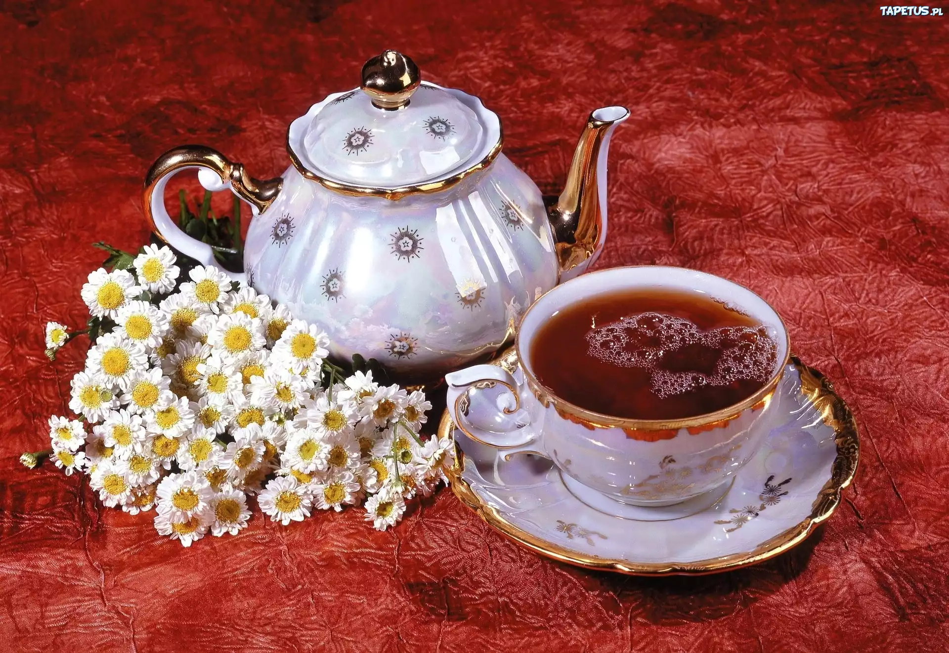 Dzbanuszek, Filiżanka, Herbatka, Rumianek