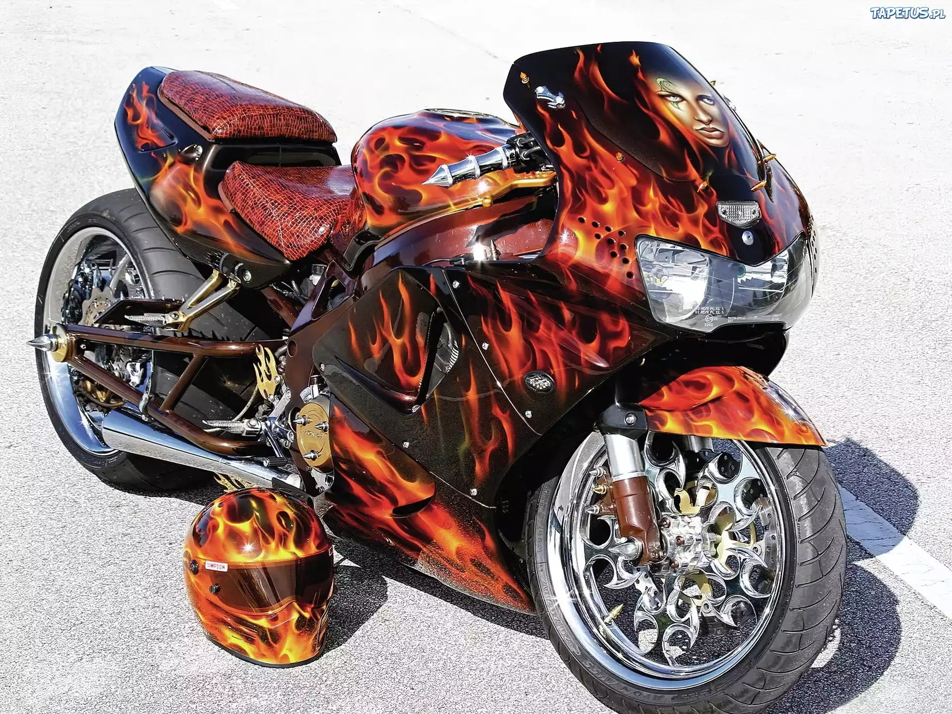 Motocykl, Ścigacz, Kask