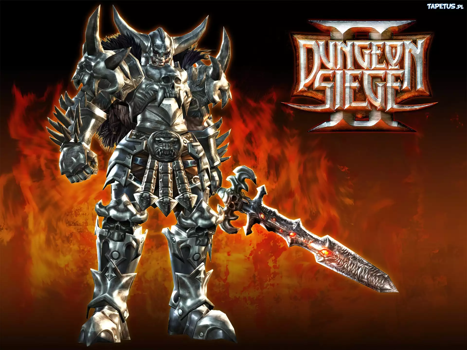 Dungeon Siege, postać, mężczyzna, zbroja, miecz