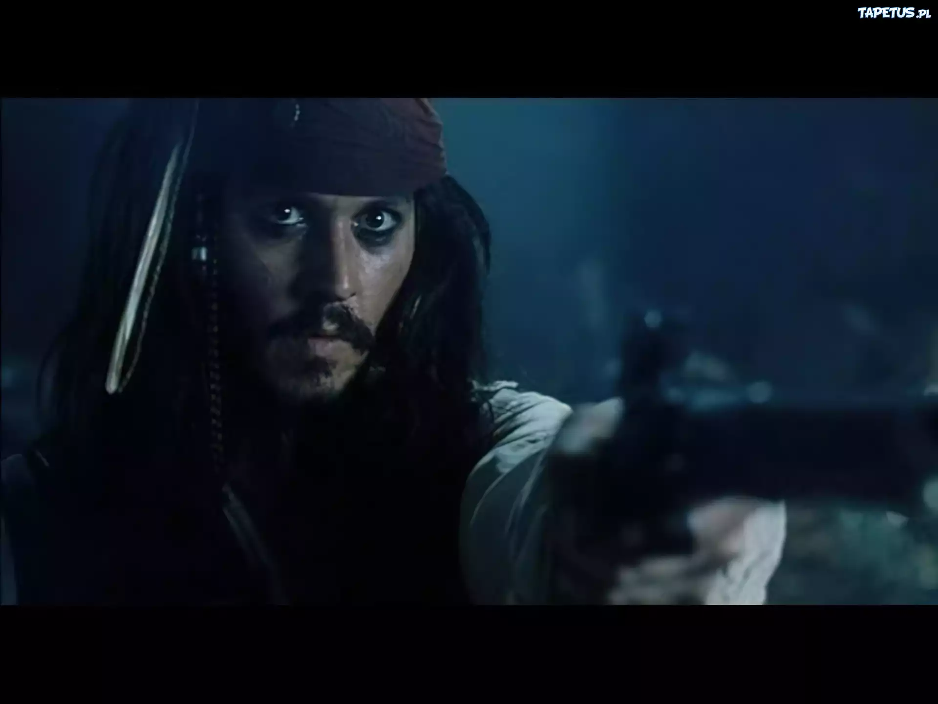 Piraci Z Karaibów, pistolet, Johnny Depp