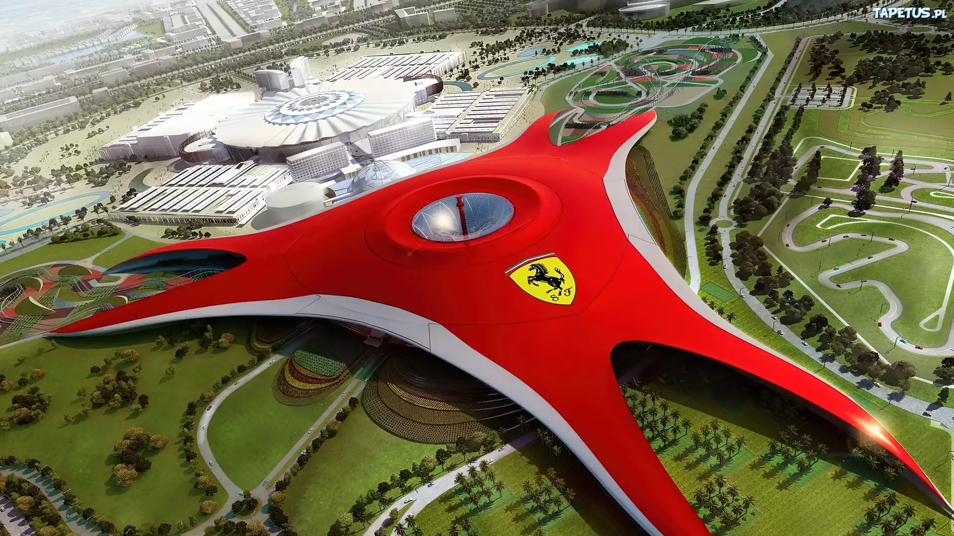 Świat, Ferrari, Park, W, Abu Zabi
