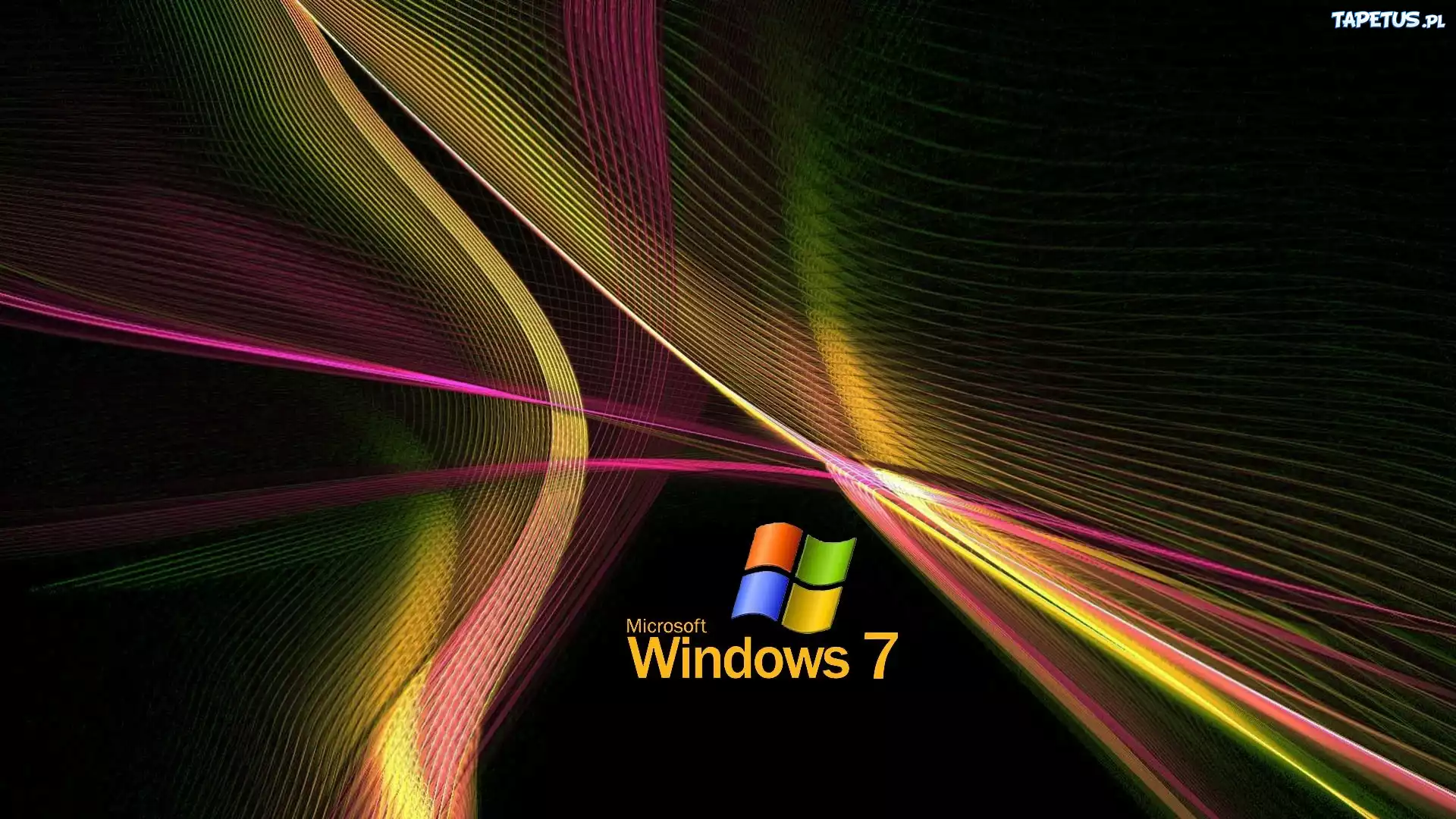 System, Operacyjny, Windows 7, Logo, Abstrakcja