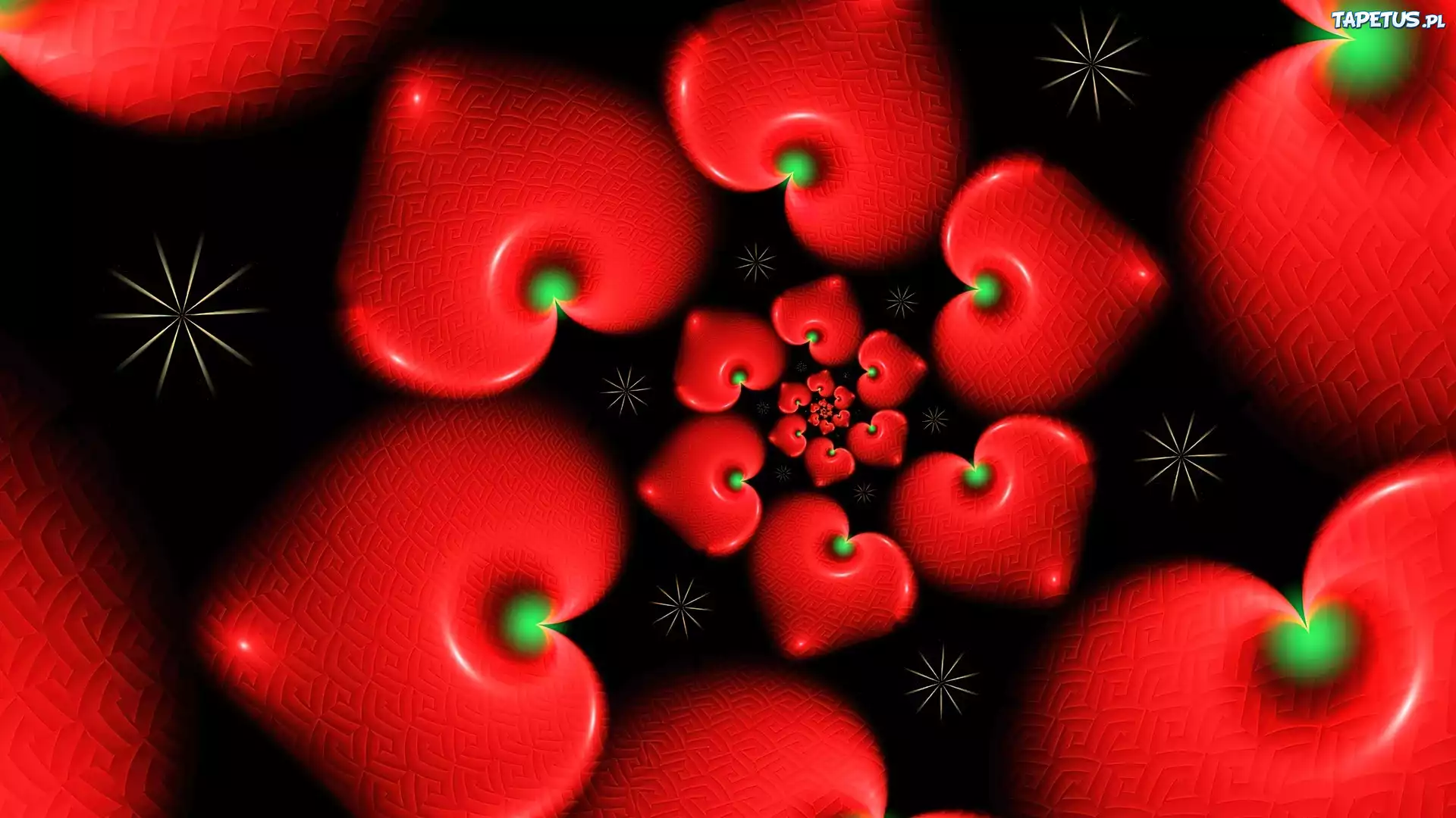 Spirala, Czerwonych, Serc
