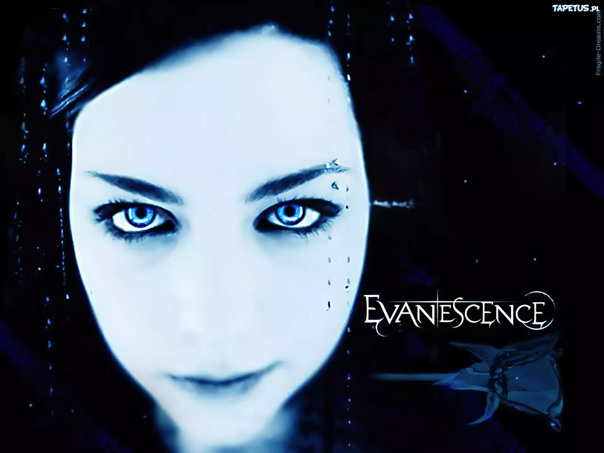 Amy Lee, Evanescence, Wokalistka, Twarz, Oczy