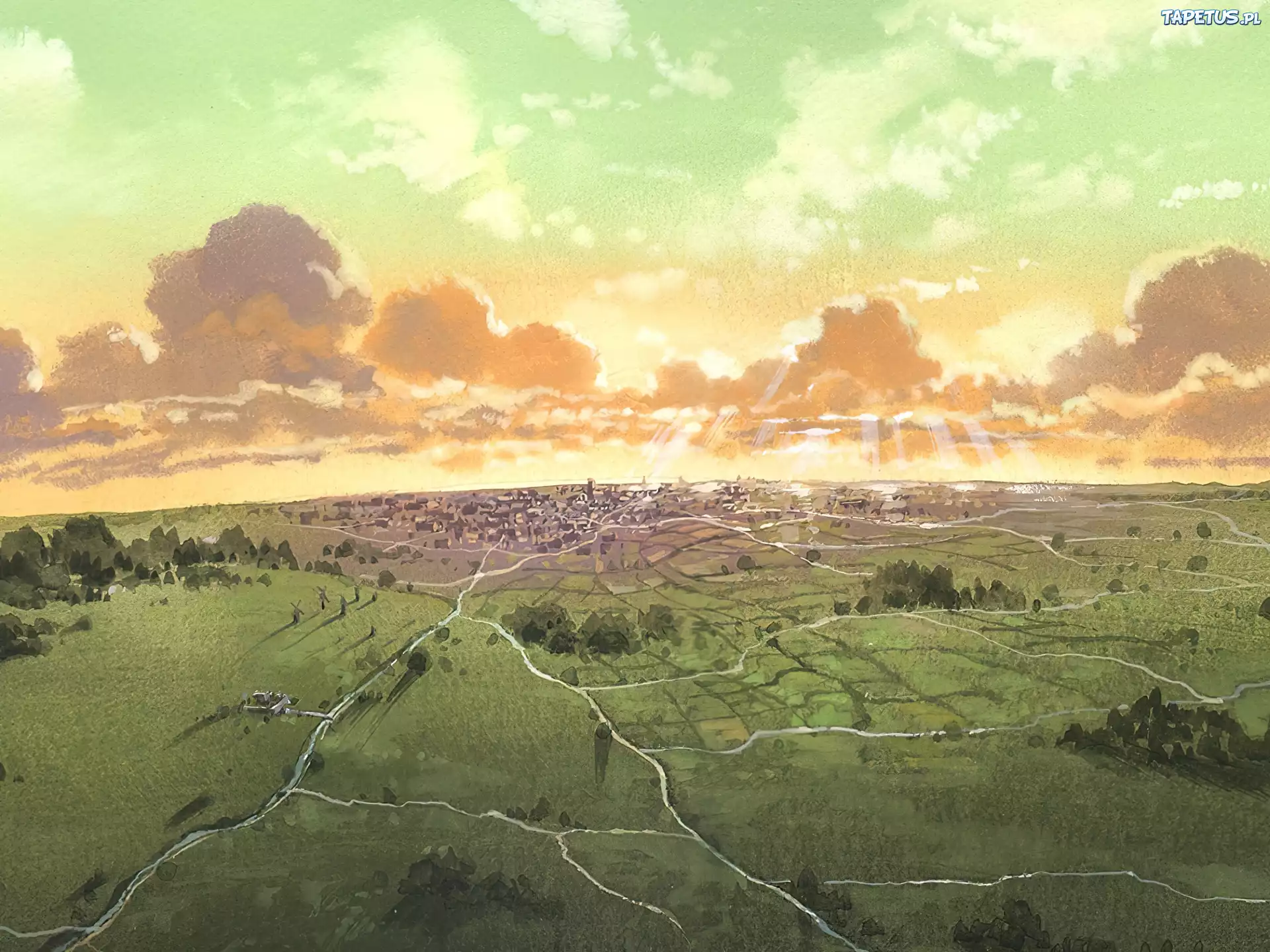 kraina, widok, Haibane Renmei