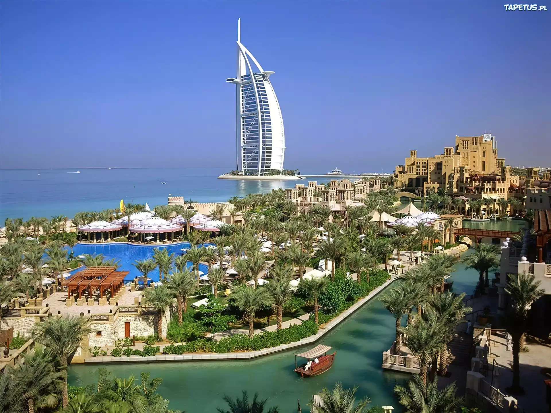 Burj Al Arab, Hotel, Morze, Dubai