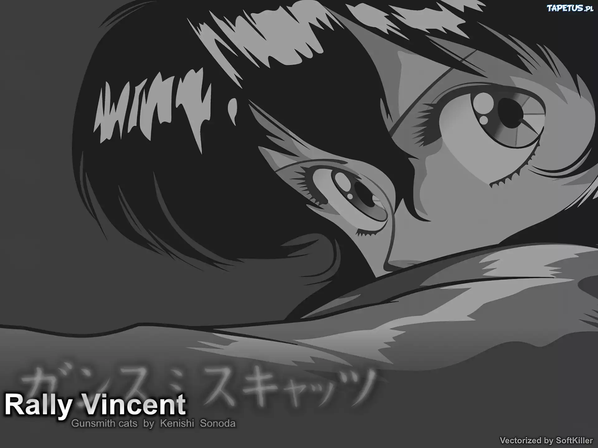 Gunsmith Cats, oczy, twarz