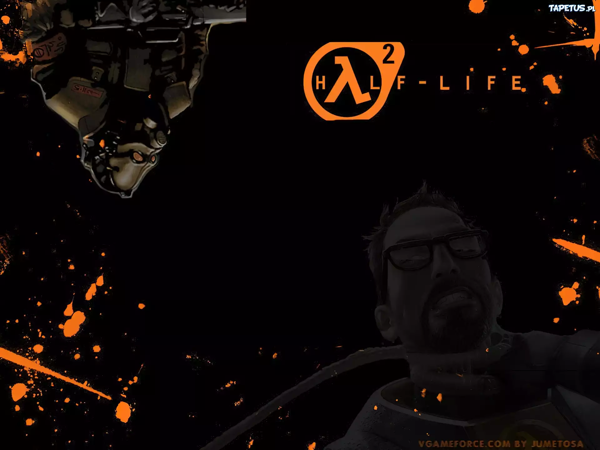 Half Life 2, okulary, mężczyzna, postać
