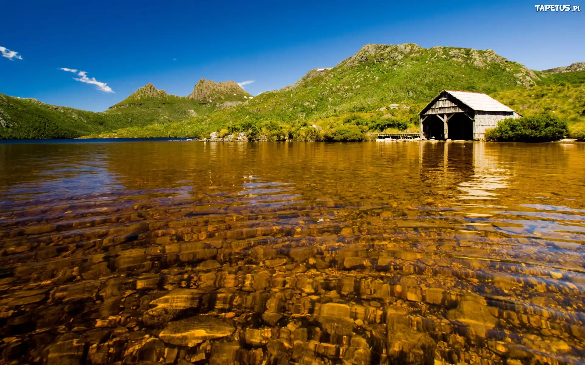Jezioro, Wzgórza, Domek