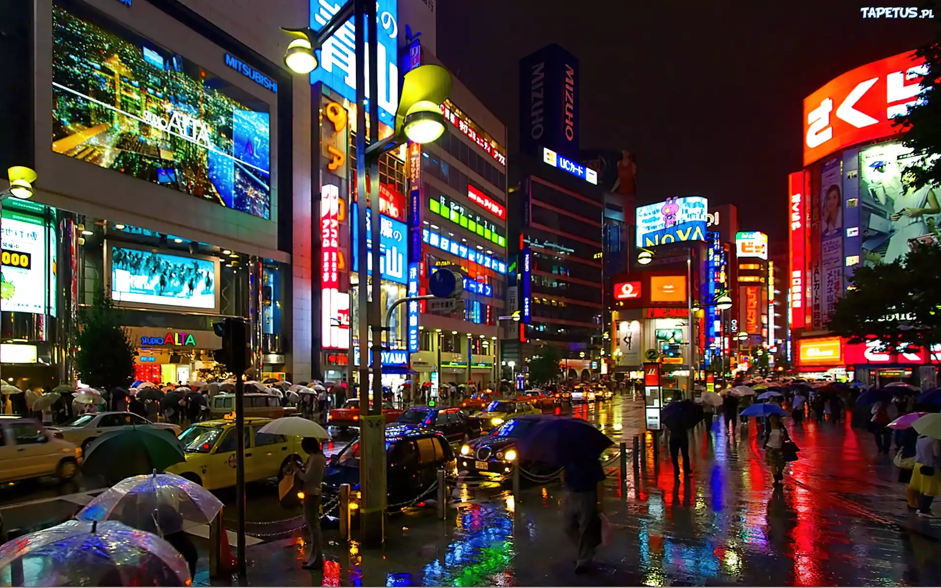 Tokio, Nocą, Japonia