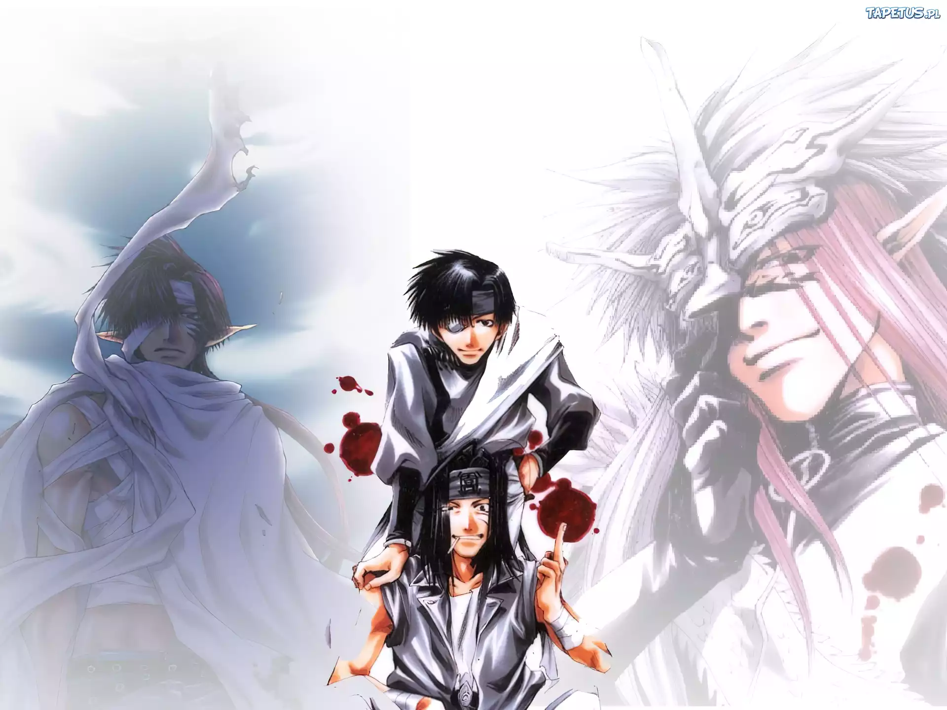 Saiyuki, ludzie, krew