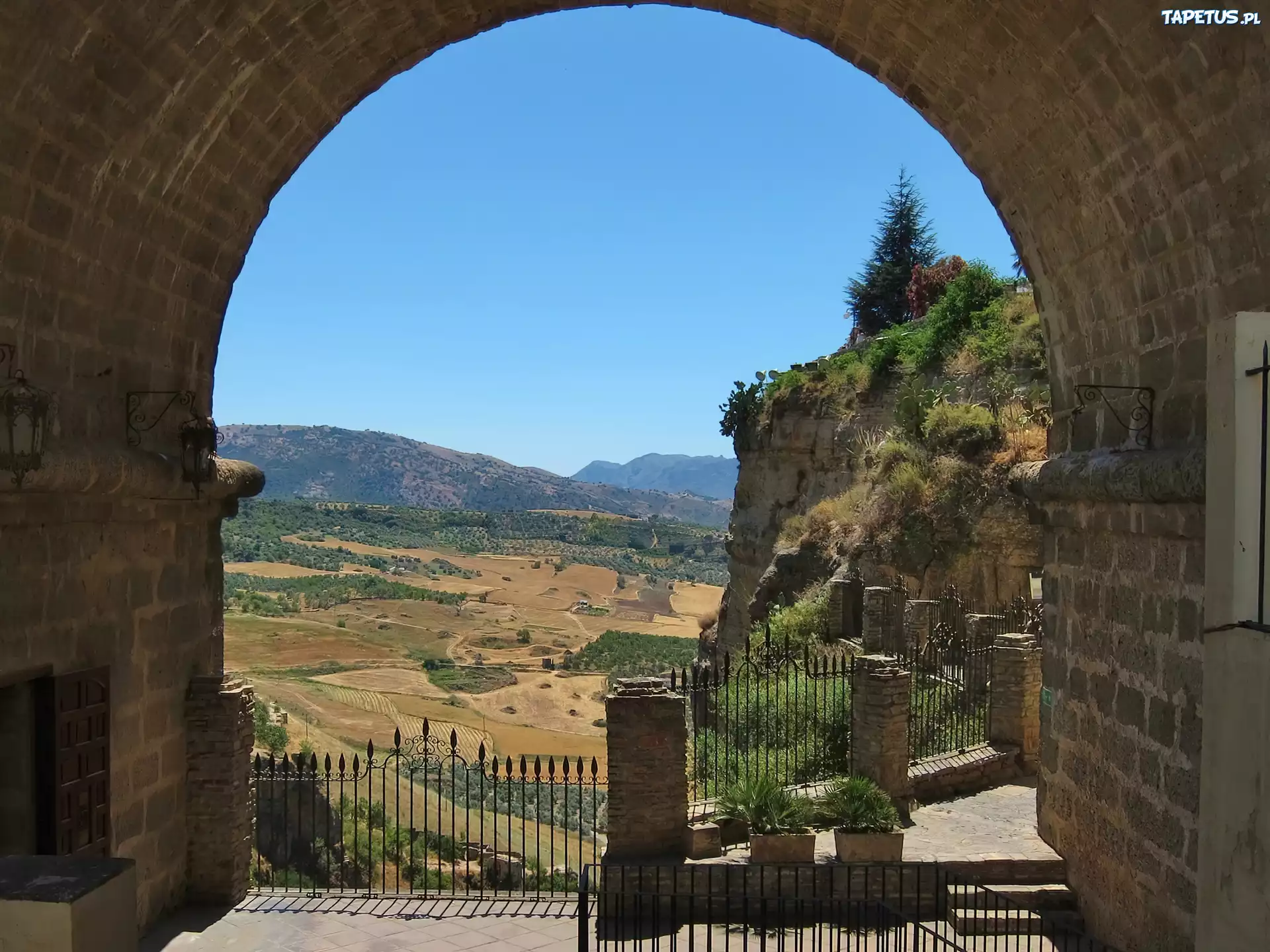 Ronda, Hiszpania, Łuk, Widok