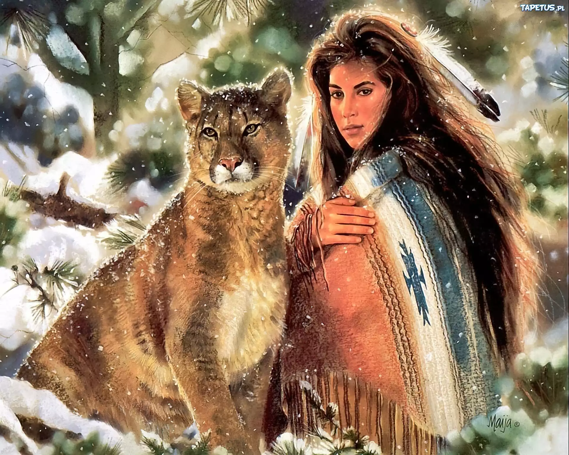 Indianka, Puma, Art