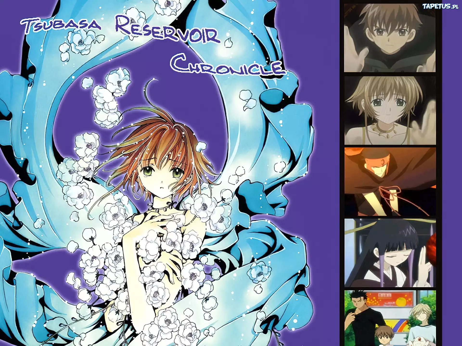 zdjęcia, dziewczynka, kwiaty, Tsubasa Reservoir Chronicles