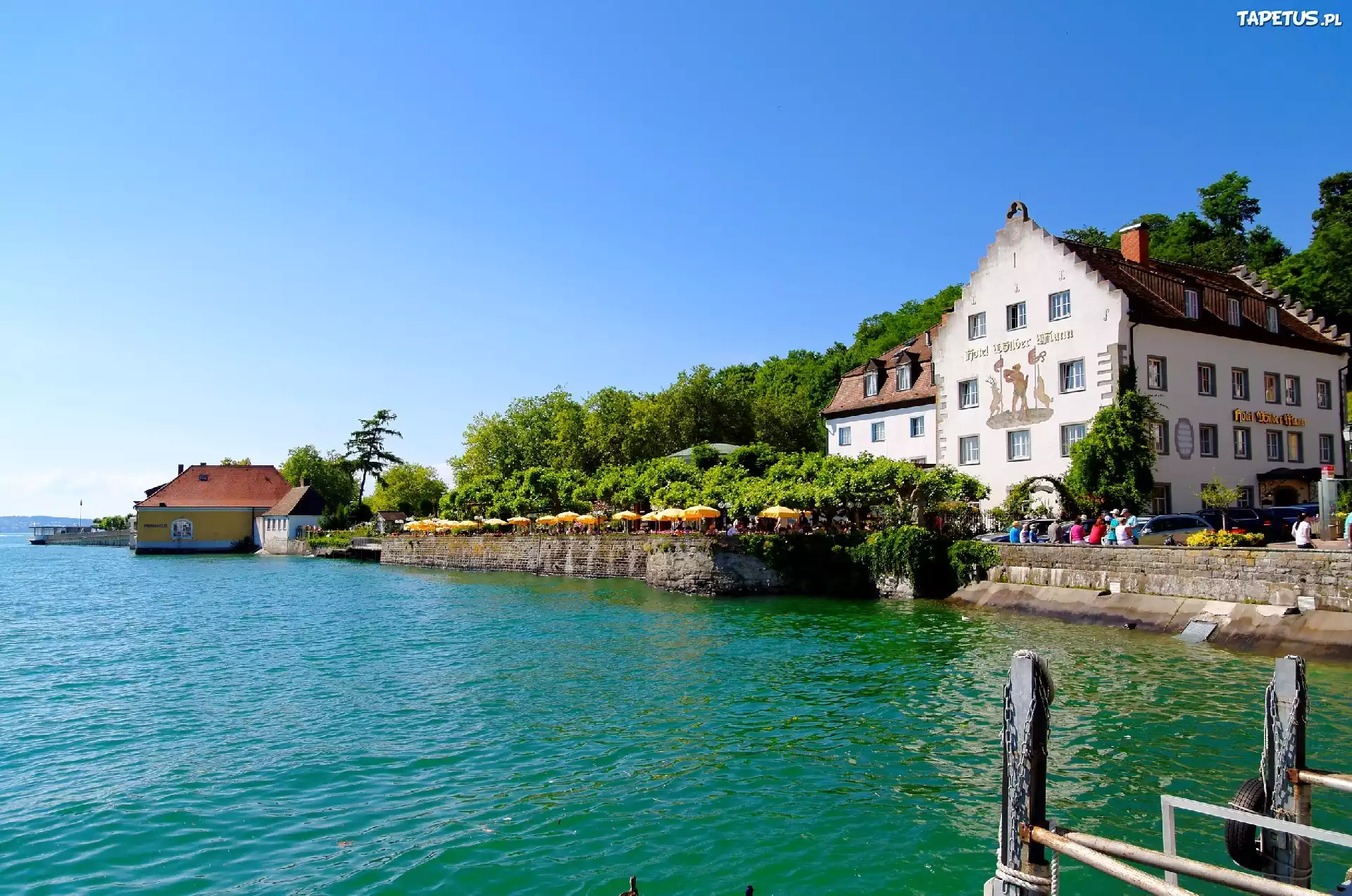Restauracja, Hotel, Rzeka