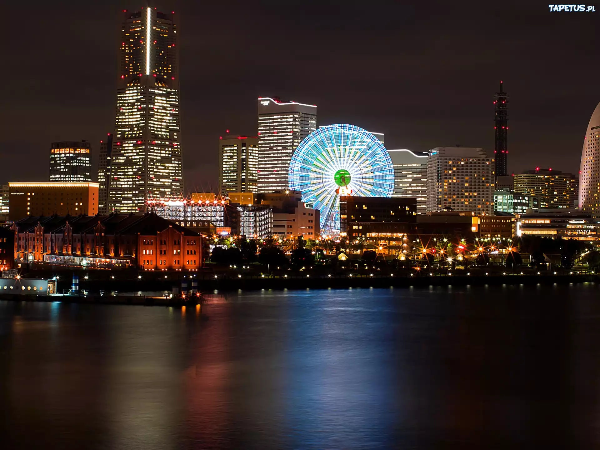 Japonia, Yokohama, Noc