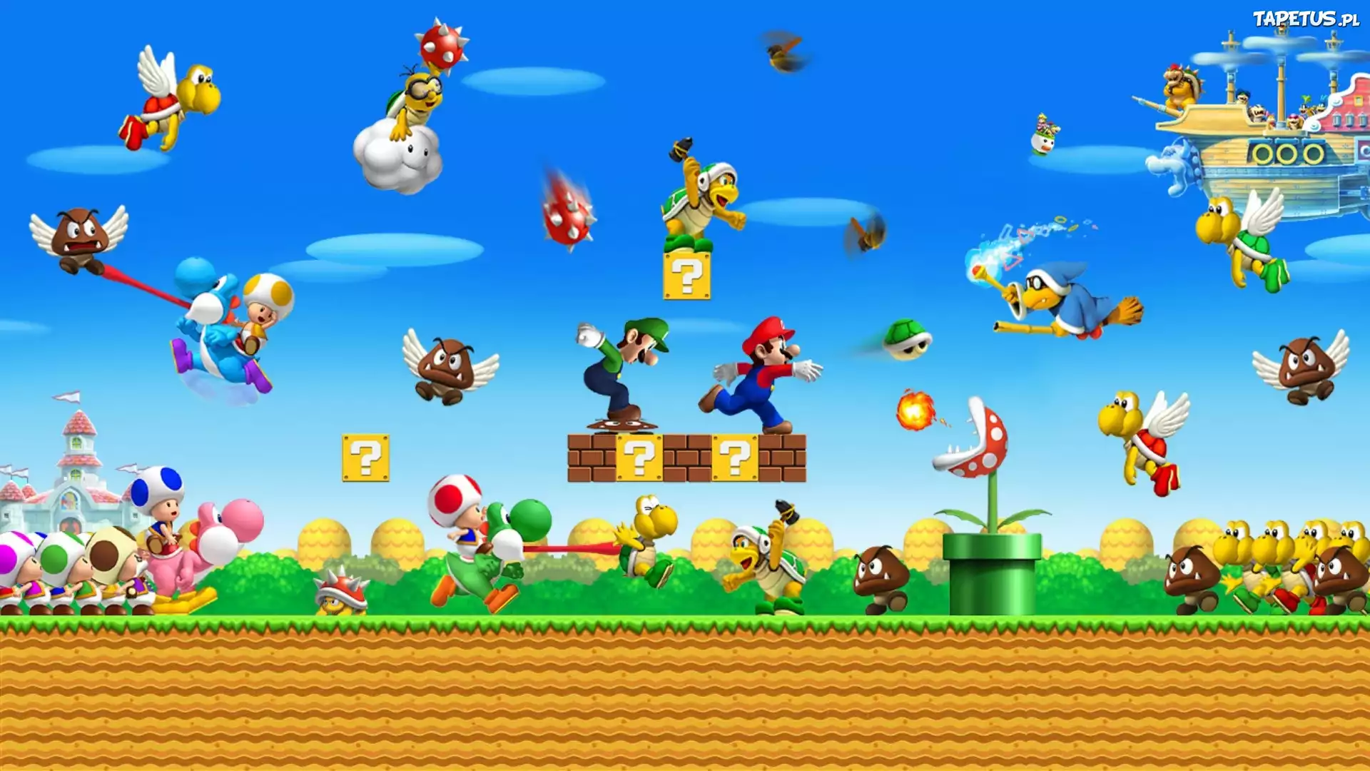 Mario, Bros, Postacie, Przeszkody