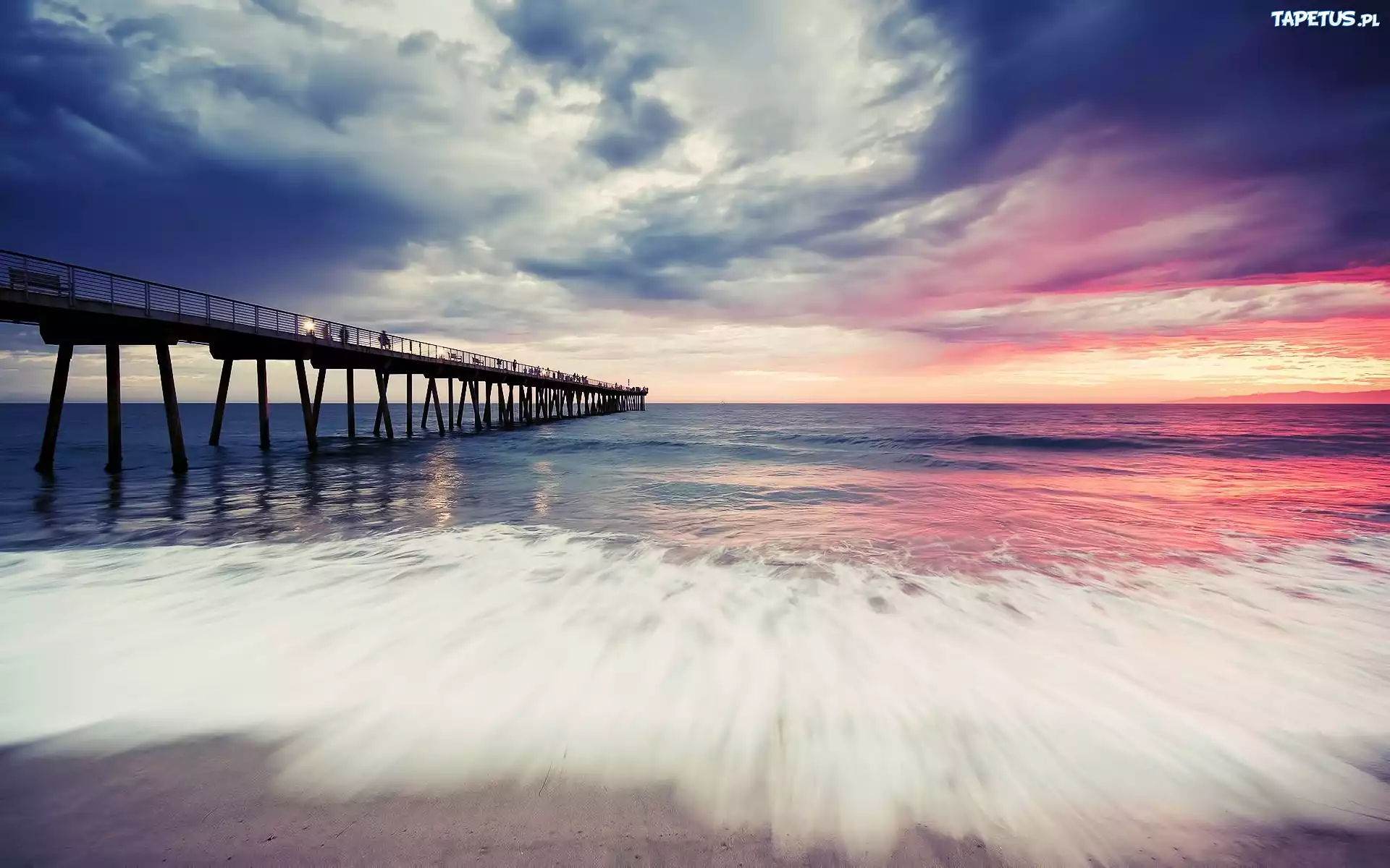 причал закат море pier sunset sea бесплатно