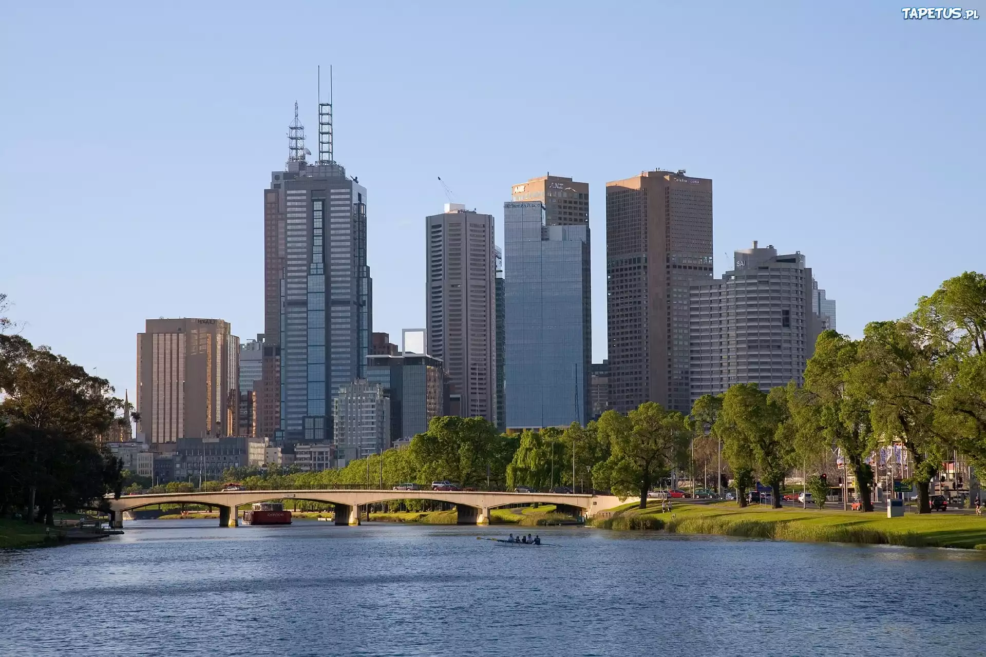 Melbourne, Woda, Most, Architektura