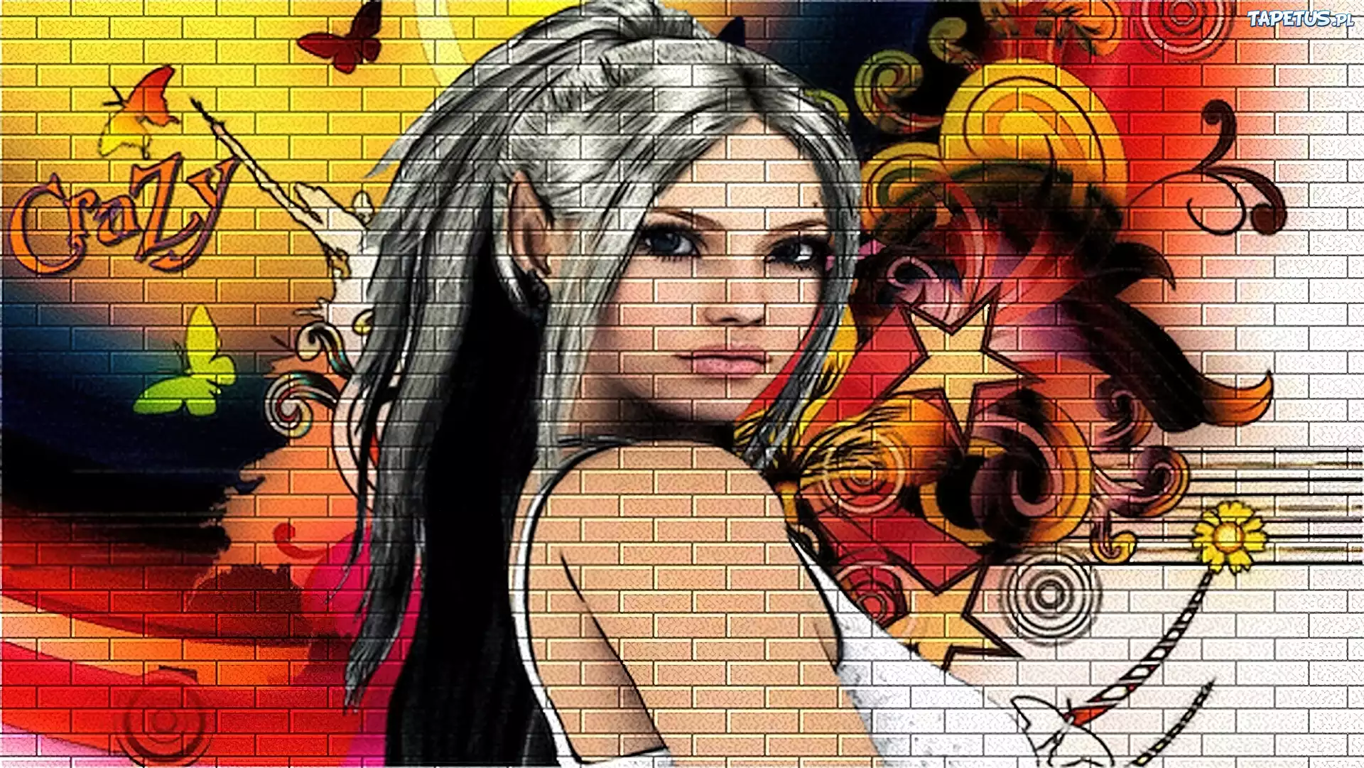 Kobieta, Elf, Graffiti