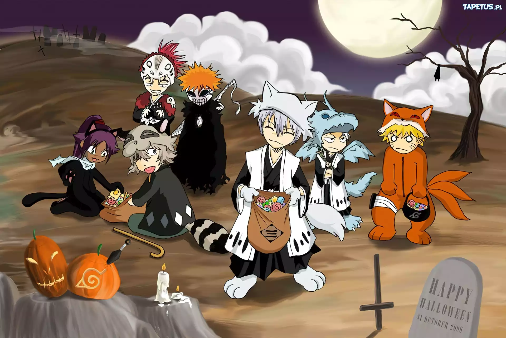 Postacie, Hallowen, Bleach, Naruto, Uzumaki