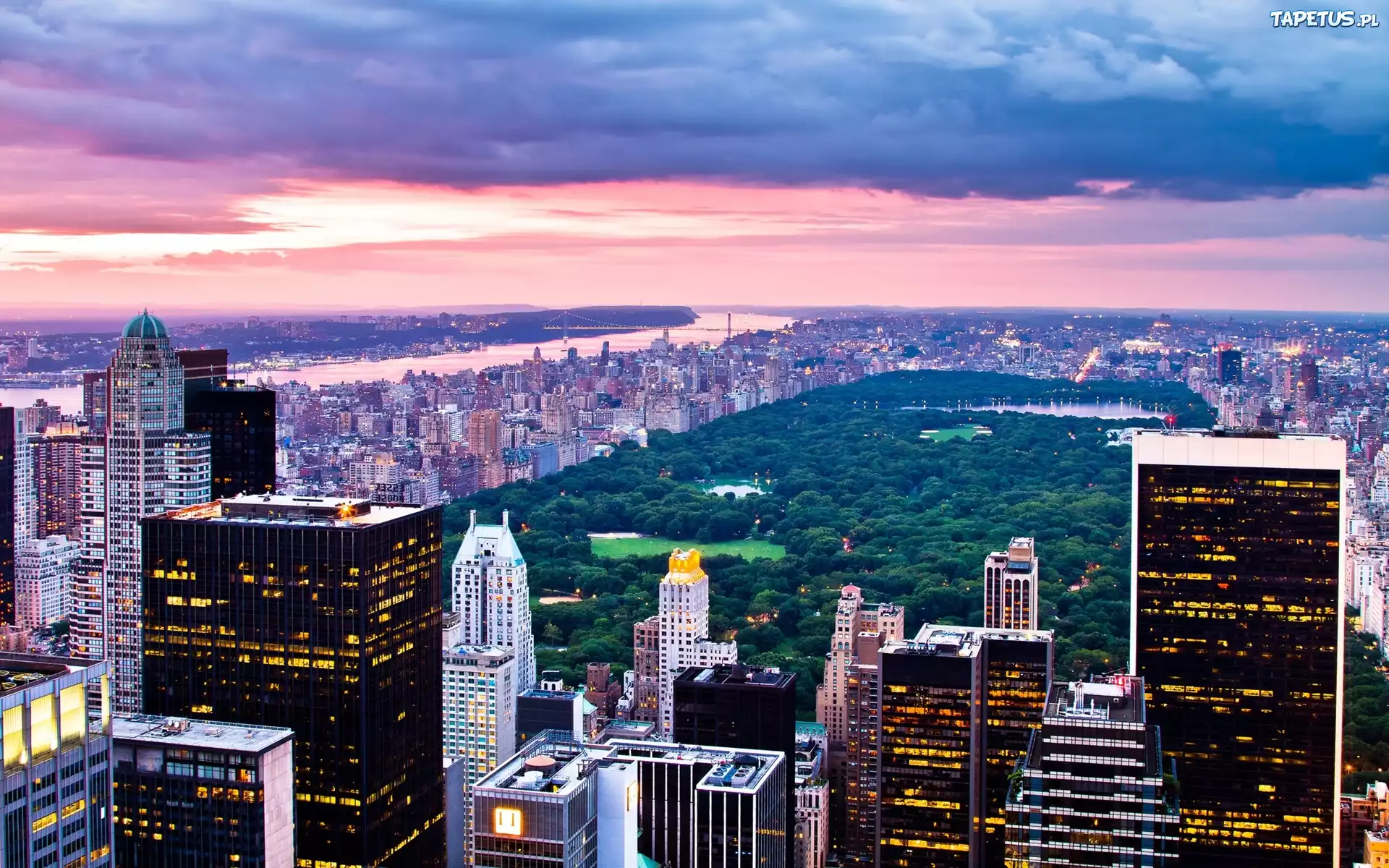 Nowy Jork, Central Park, Wieżowce, Miasto