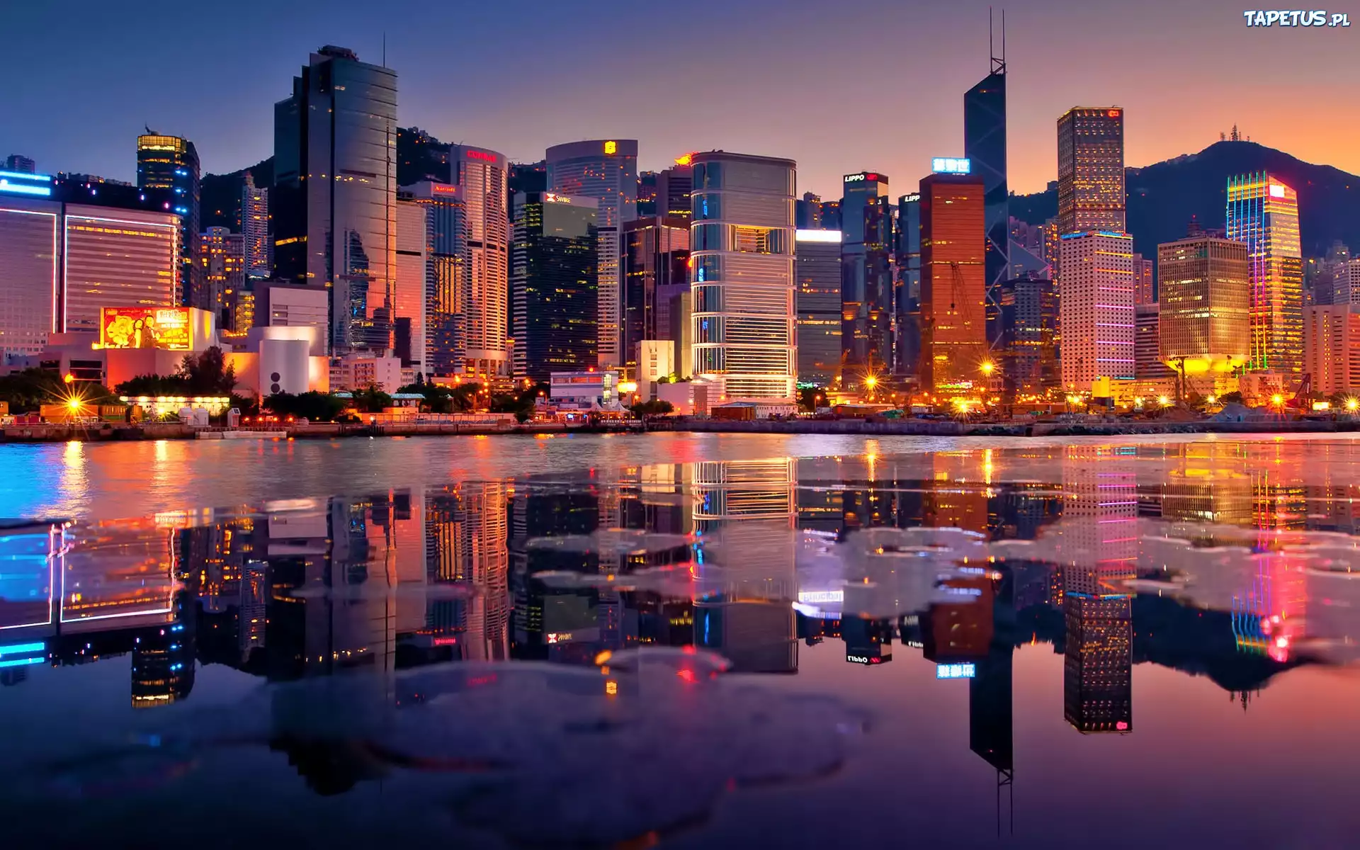 Panorama, Hong Kong, Chiny, Zachód