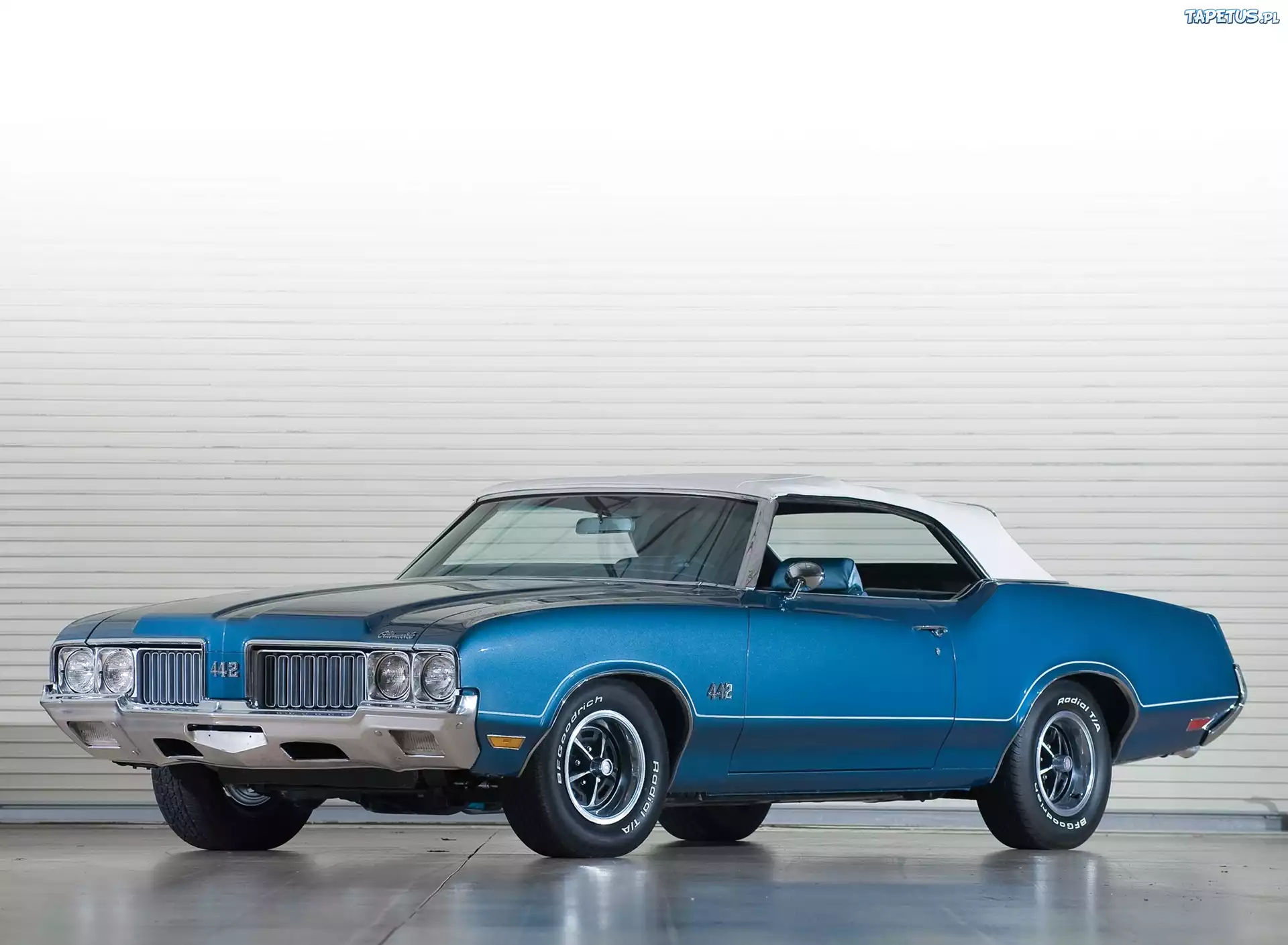 Oldsmobile 442, Kabriolet, Niebieski