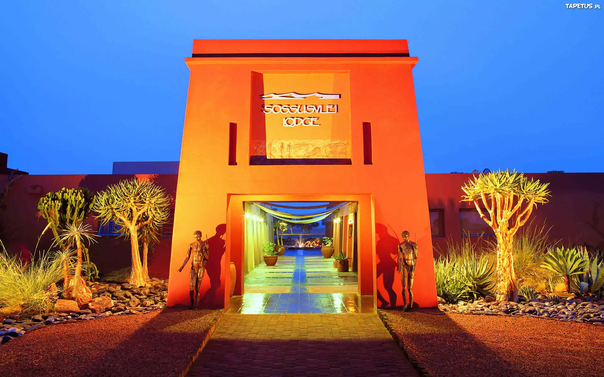 Sossusvlei Lodge, Namibia, Wejście, Hotel