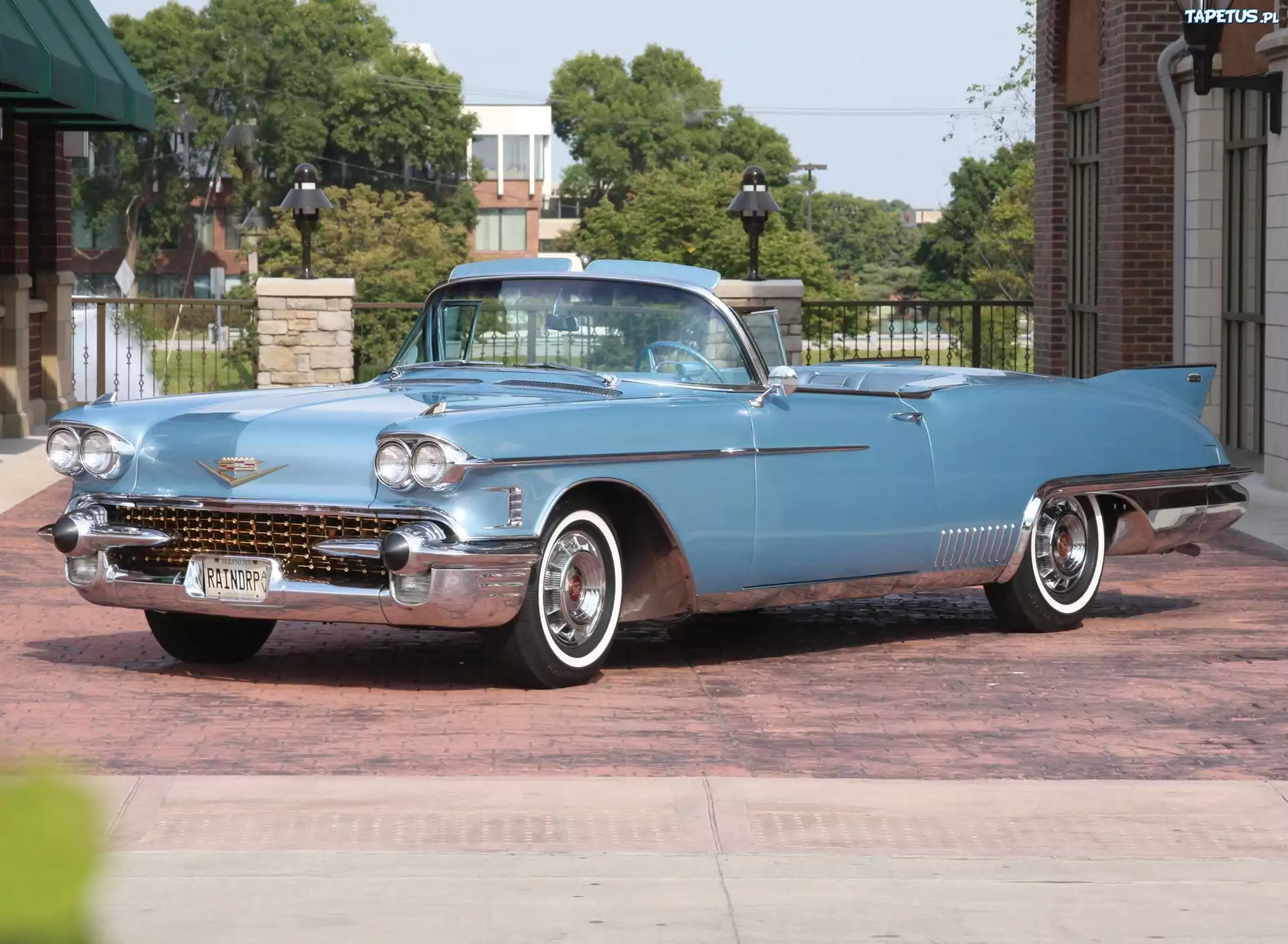 Samochód Zabytkowy, Błękitny, Cadillac Eldorado