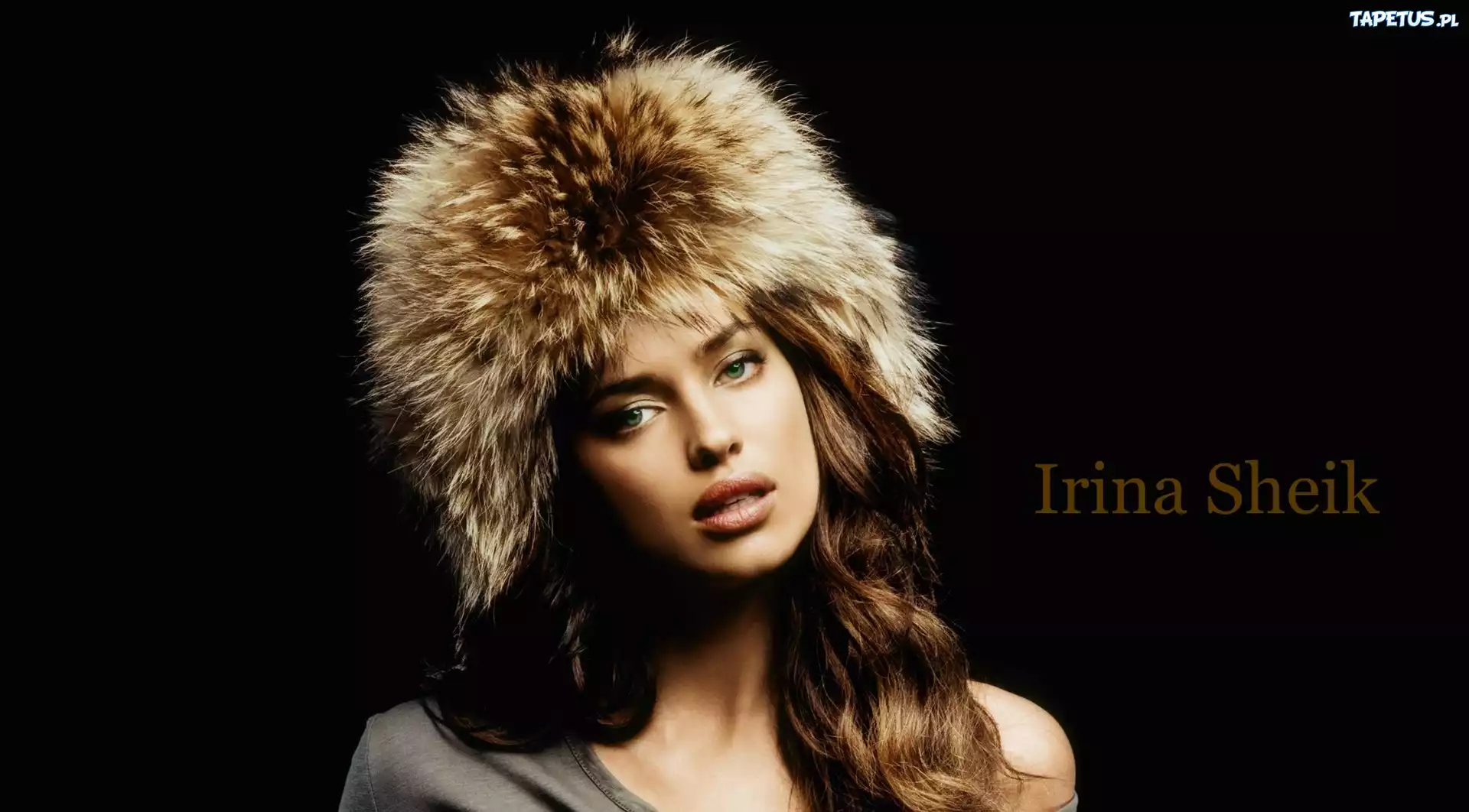 Piękna, Irina Shayk, Czpka, Futrzana
