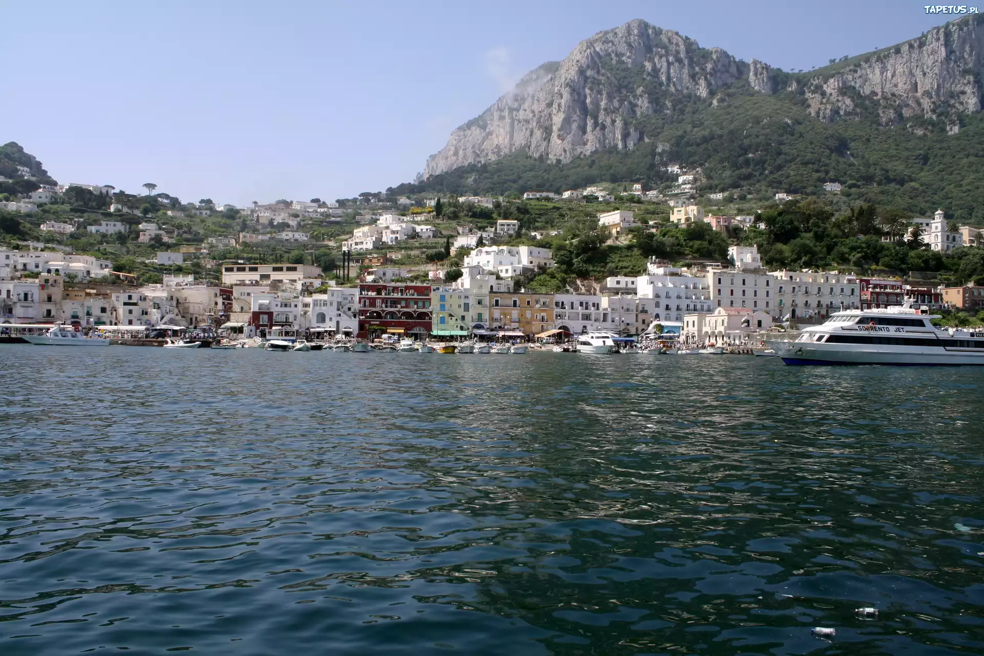Panorama, Miasta, Capri, Włochy