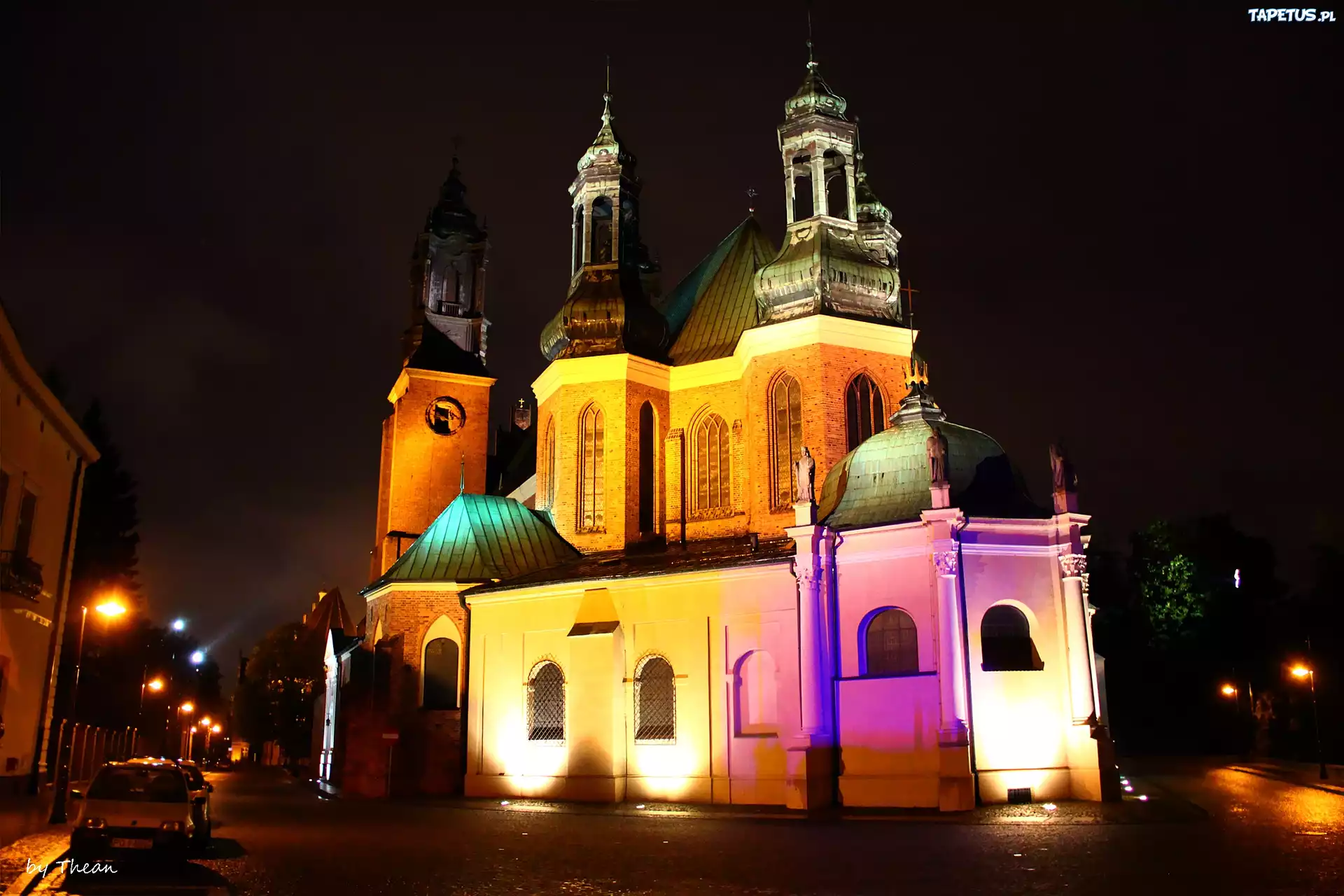 Katedra, Poznańska, Noc