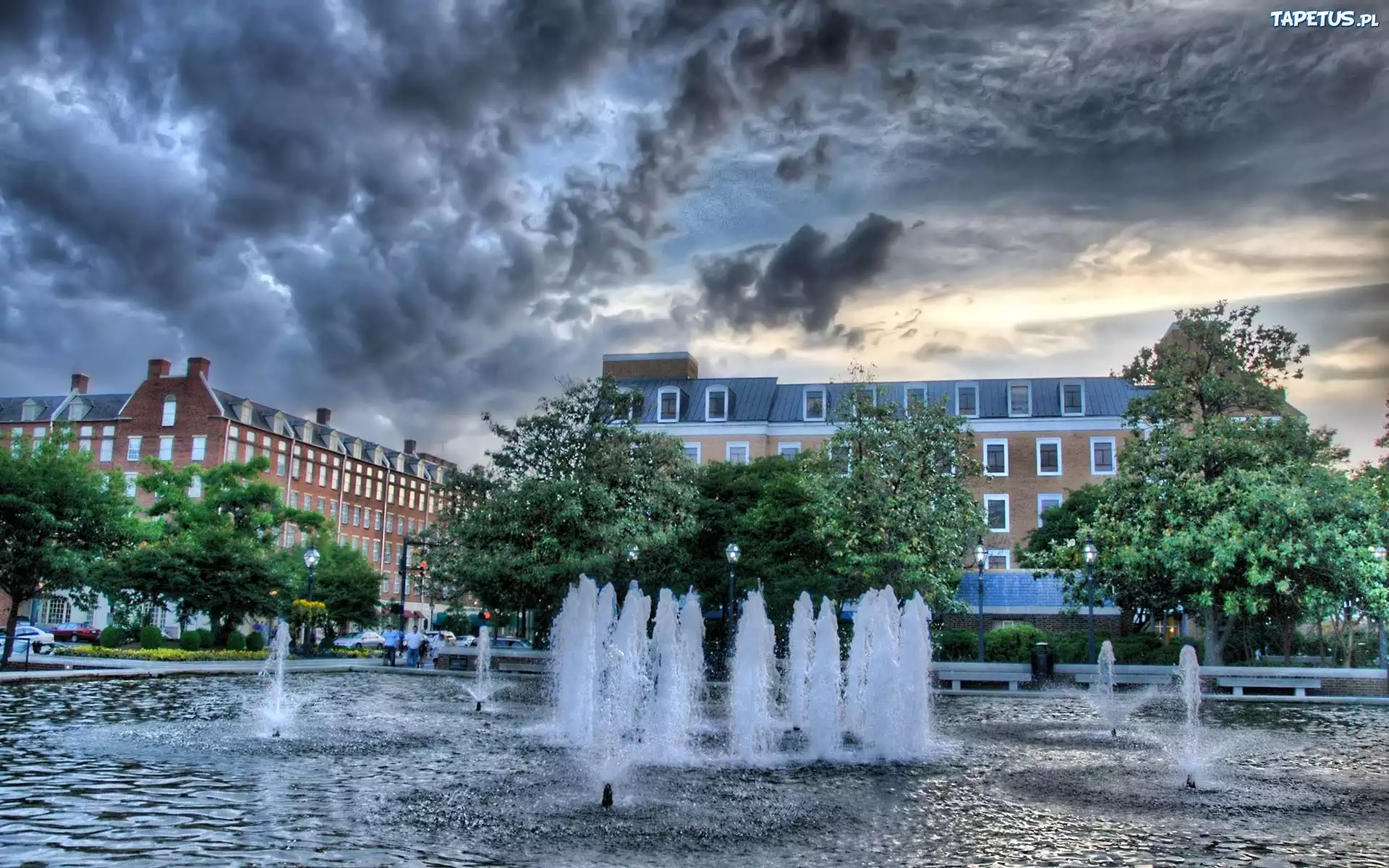 фонтан город сумерки fountain the city twilight без смс