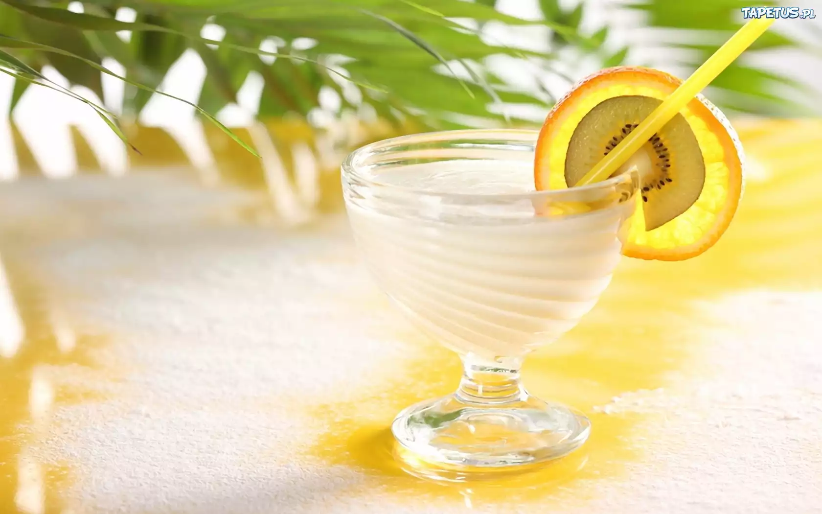 Drink, Pomarańcza, Kiwi, Rurka