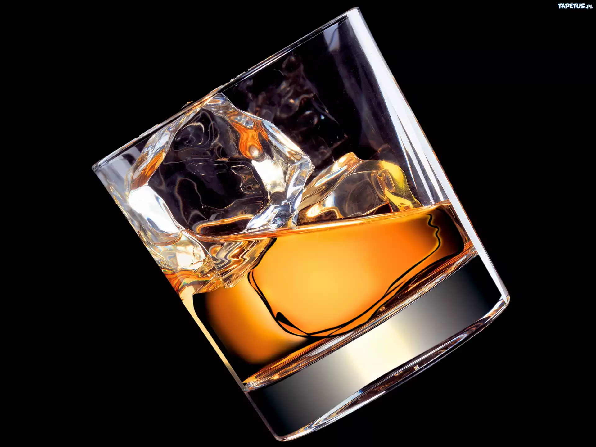 Szklanka, Alkohol, Whisky, Lód