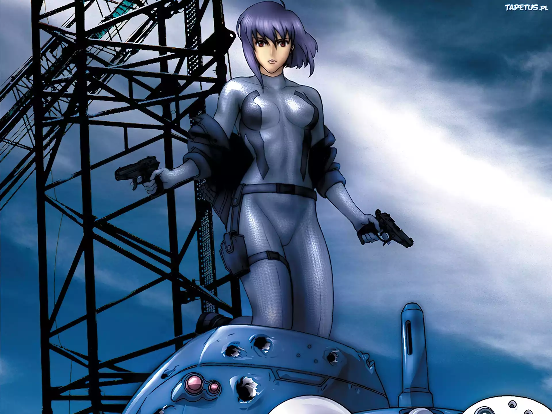 Ghost In The Shell, konstrukscja, kobieta, broń