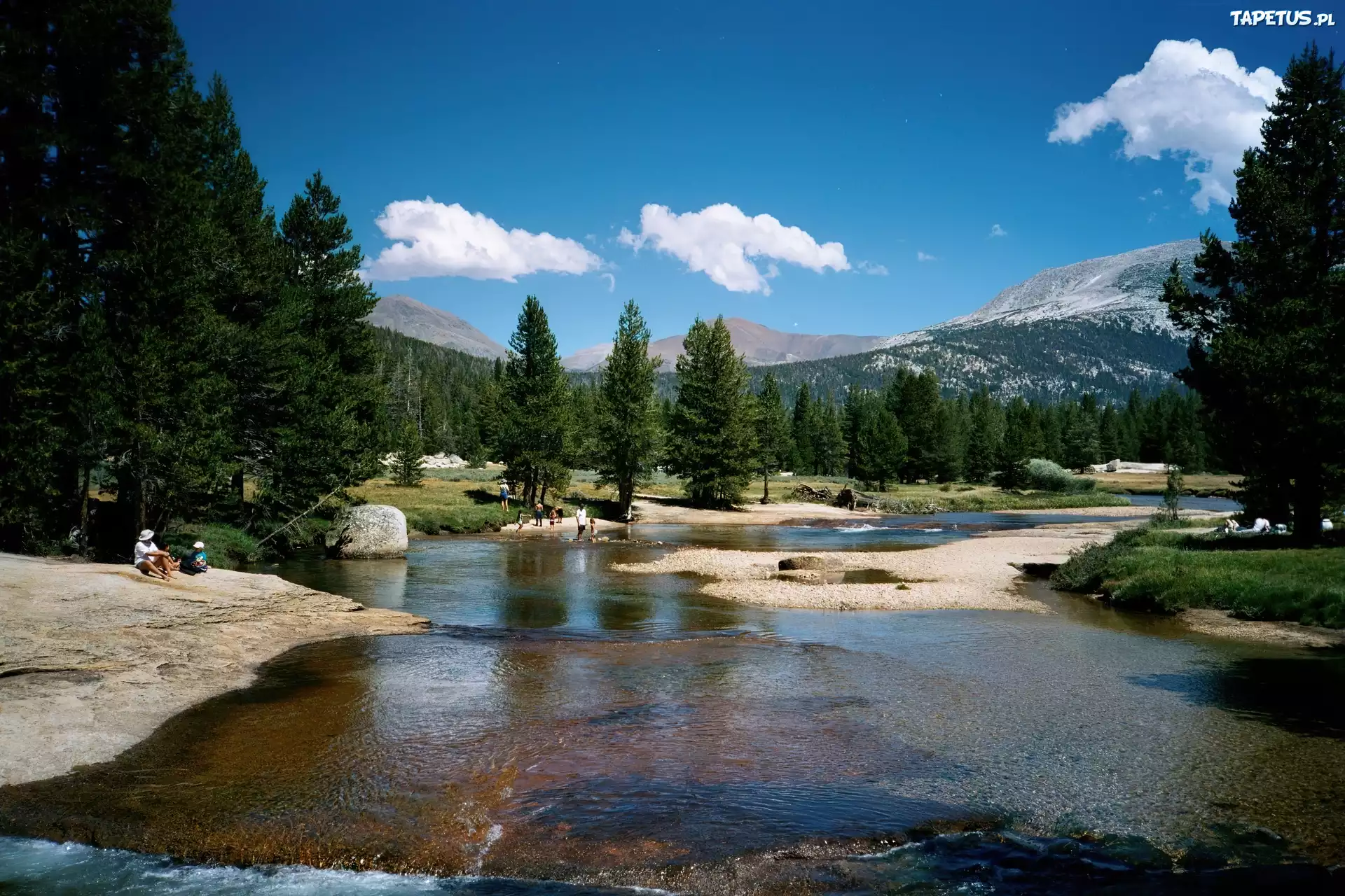 Yosemite, Kalifornia, Rzeka, Mielizna