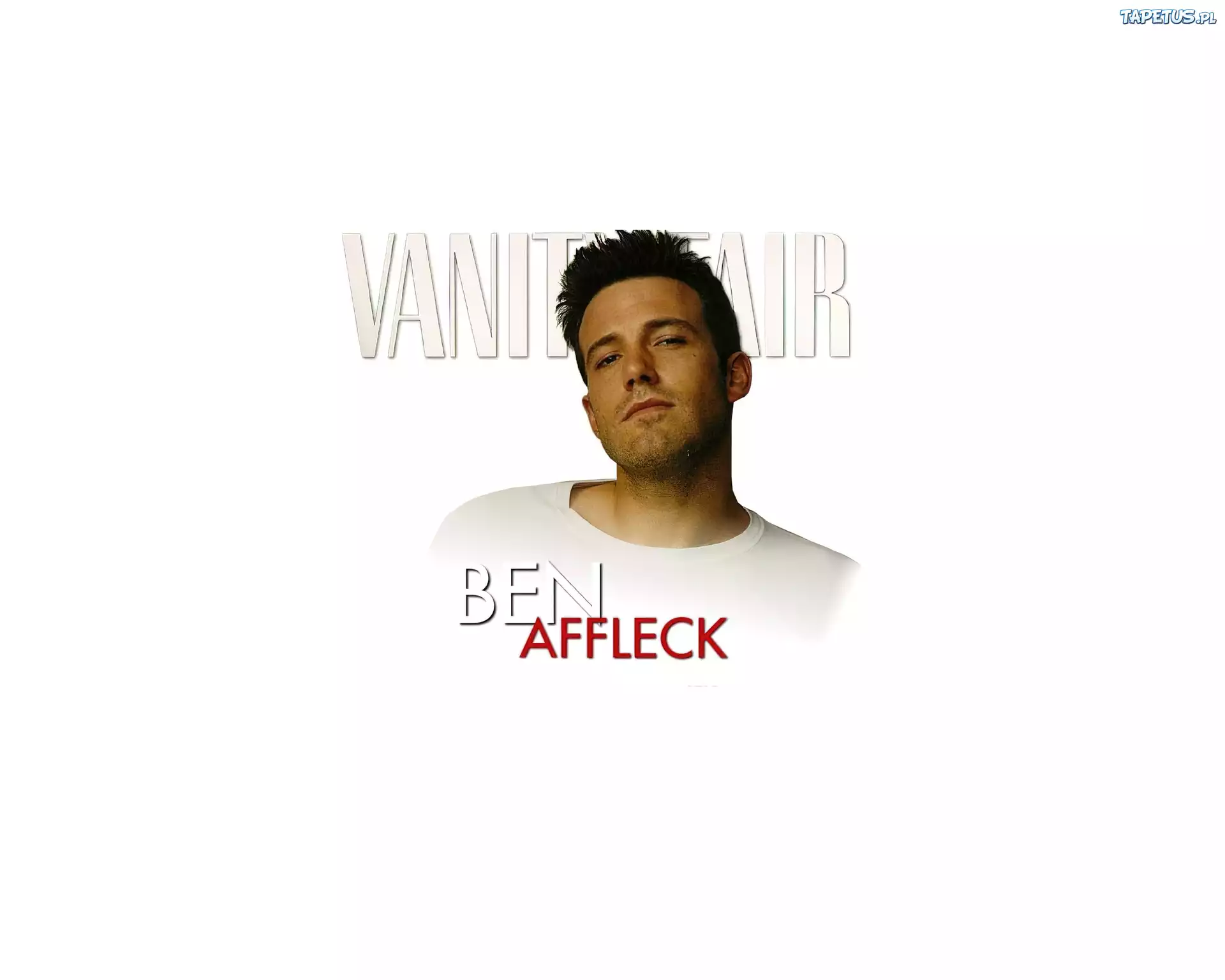 Ben Affleck,biały, t-shirt