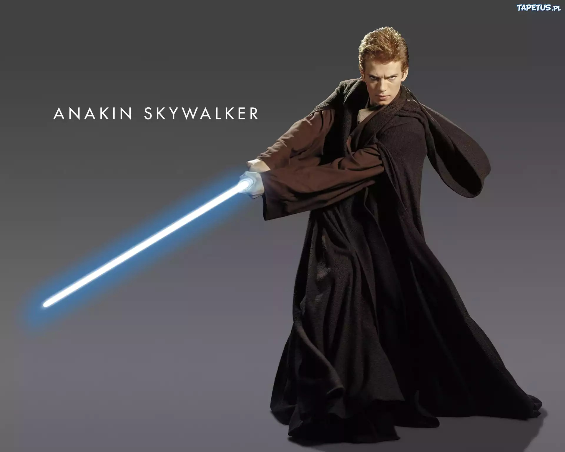 Star Wars, czarna, szata, laser, Hayden Christensen