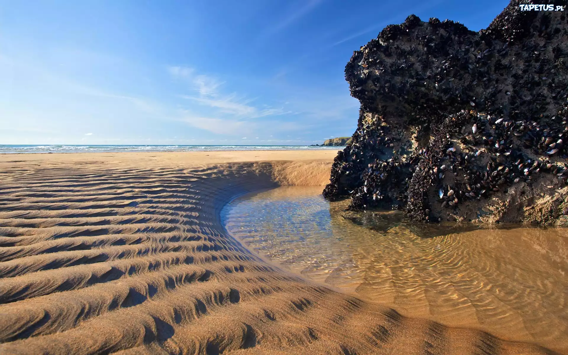 Morze, Plaża, Piasek