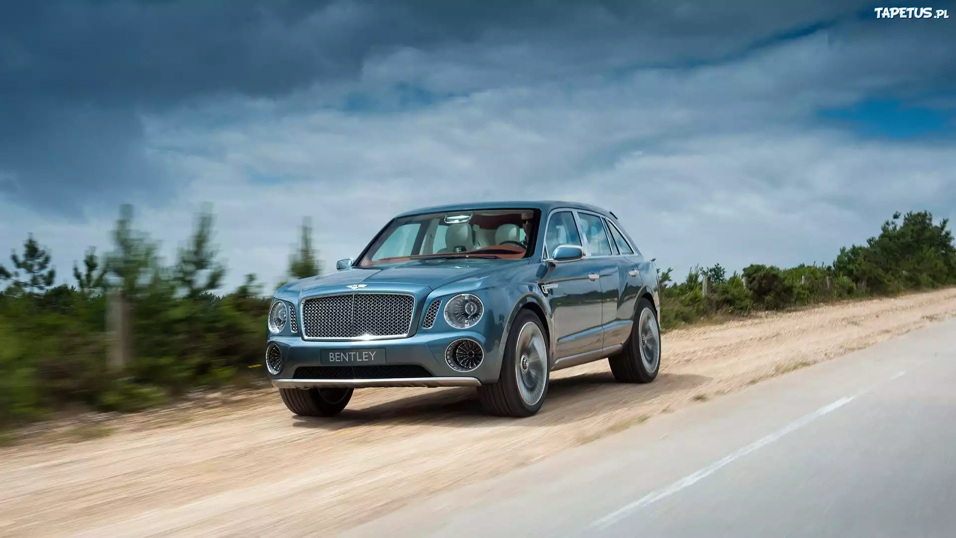 Samochód, Bentley, Suv Exp 9f, Droga