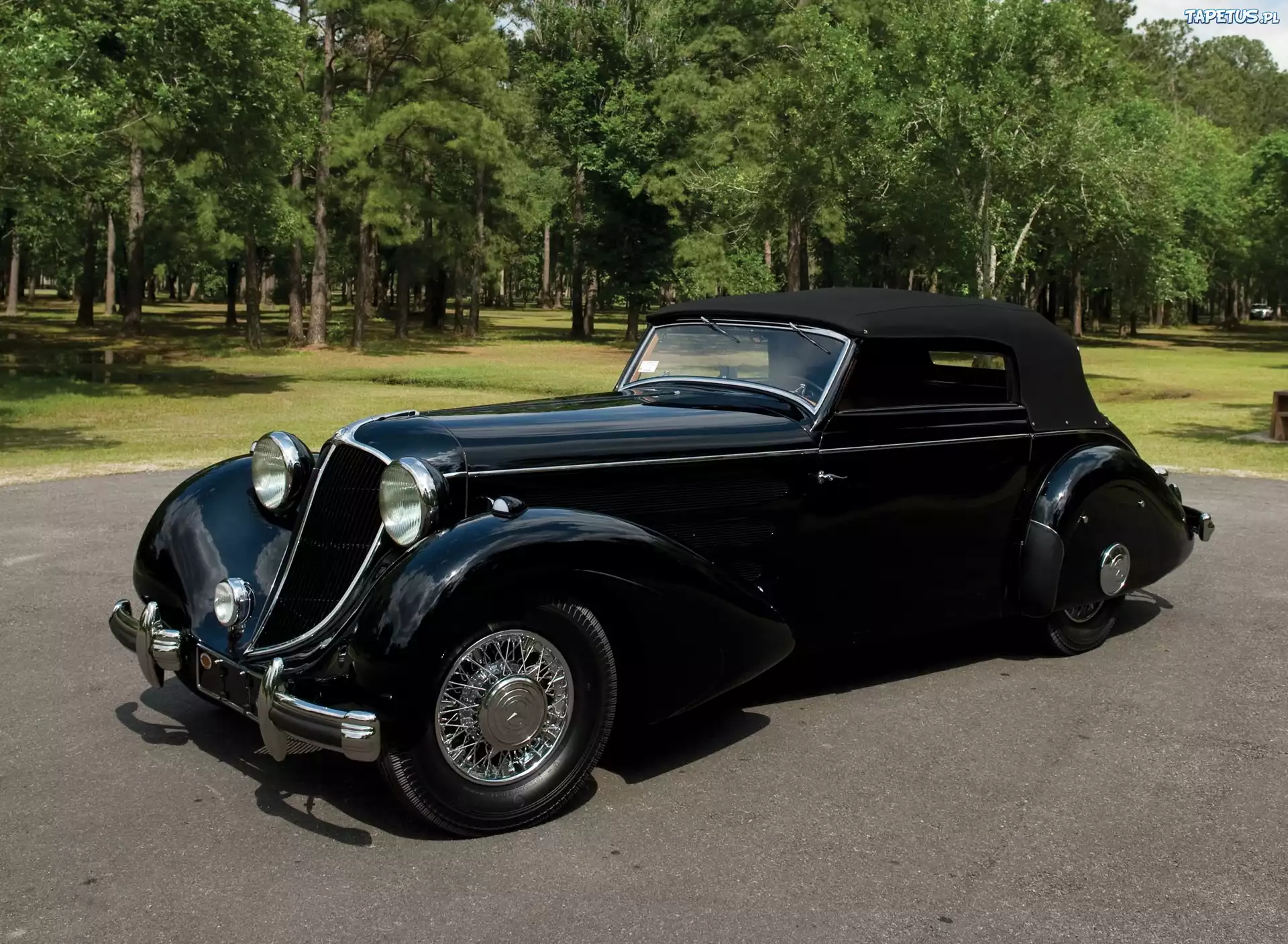 Mercedes Benz 540K, Kabriolet, Czarny