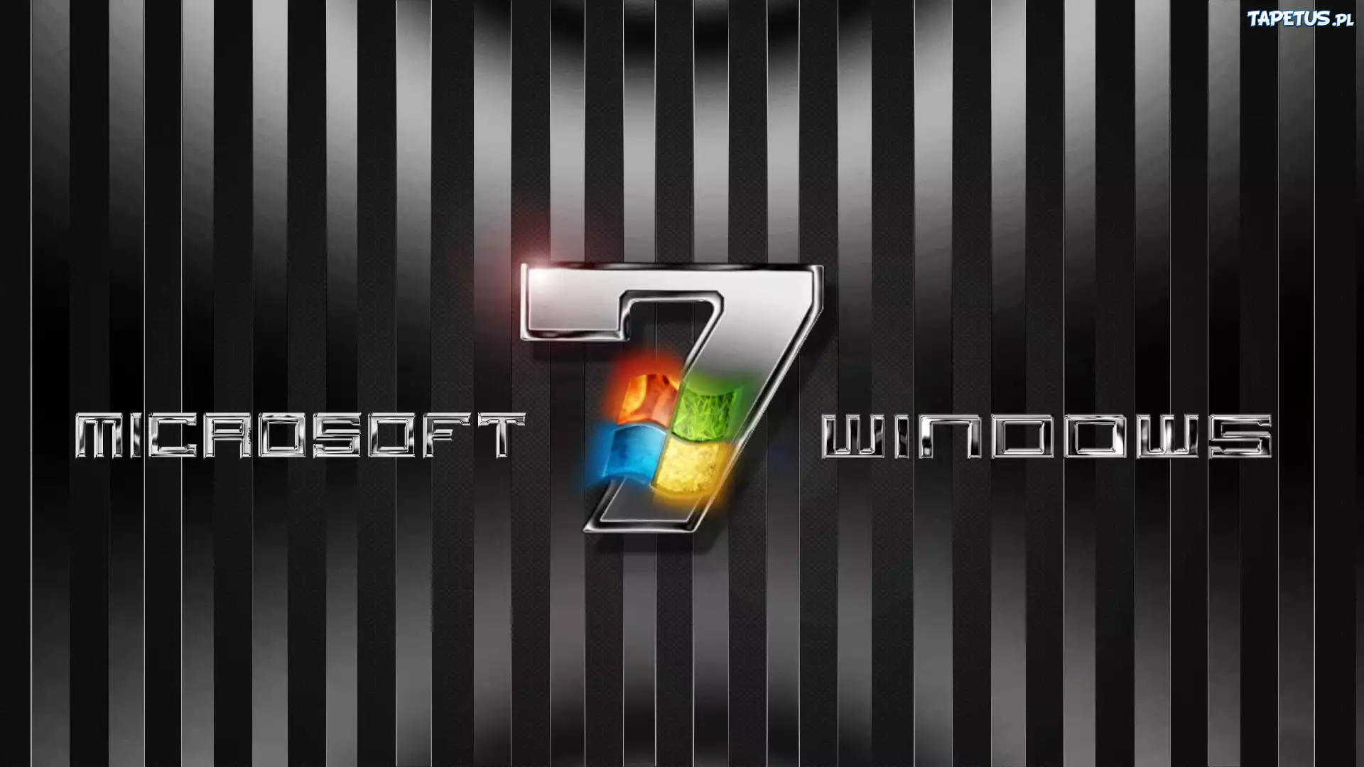 Windows, Siedem, Czarne, Paski